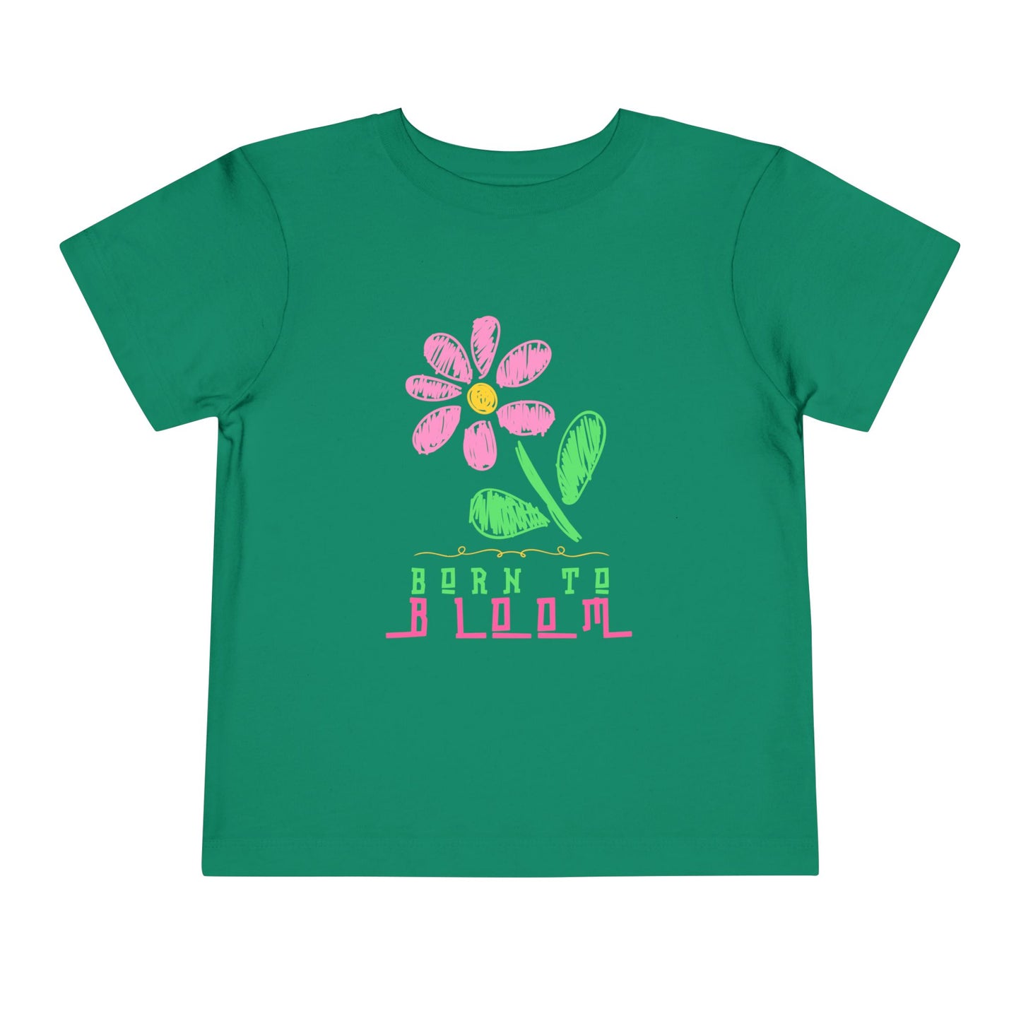 Toddler Born to Bloom Tee – Uplifting Flower Shirt for Little Growers