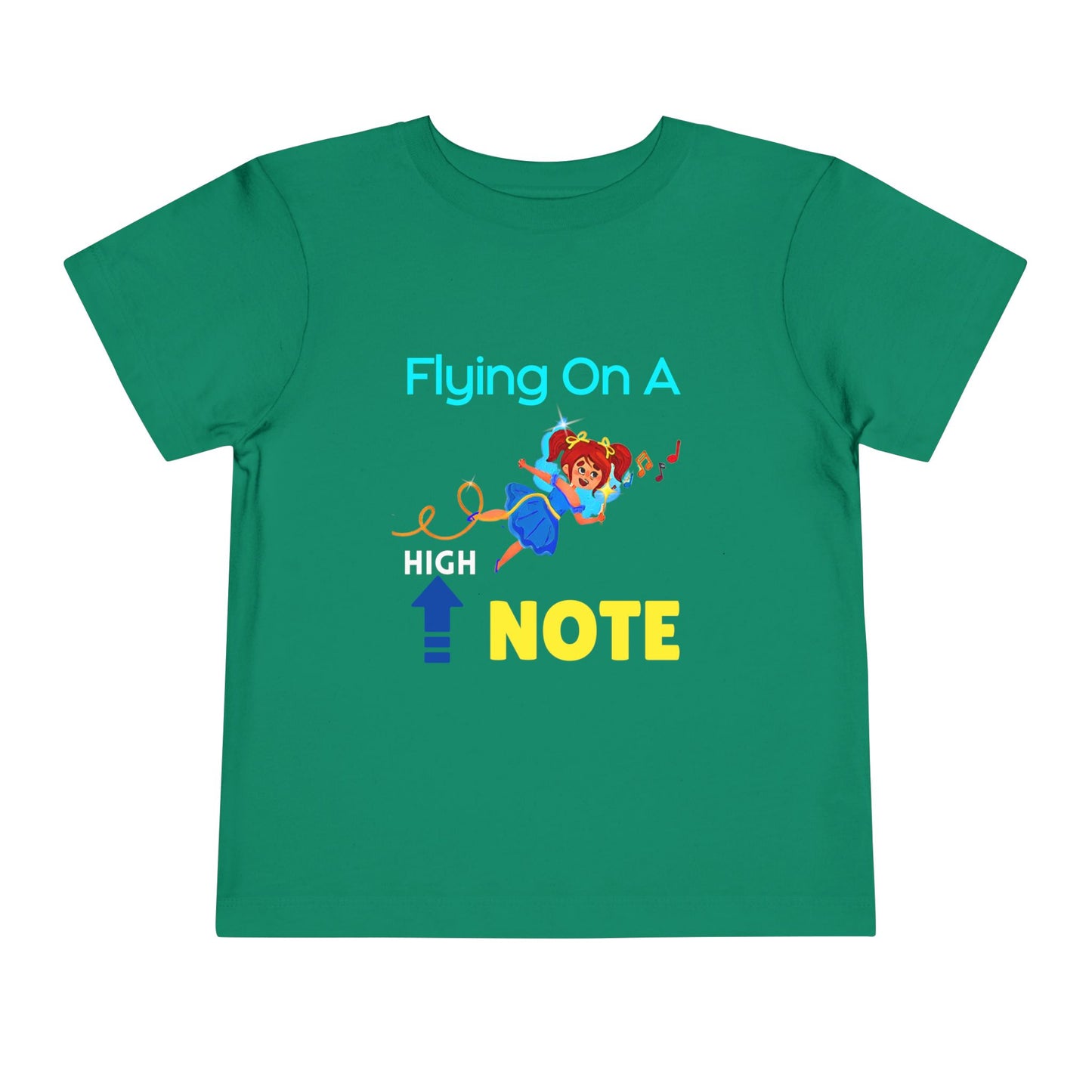 Toddler Flying on a High Note Tee โ Mei-Mei Music Shirt for Joyful Little Flyers