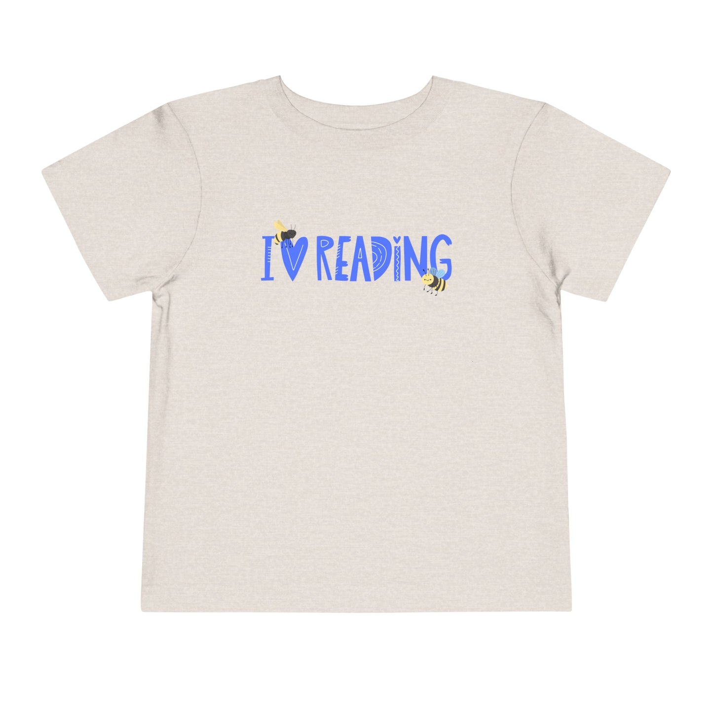 Toddler I Love Reading Tee – Bee-Inspired Book Shirt for Little Learners