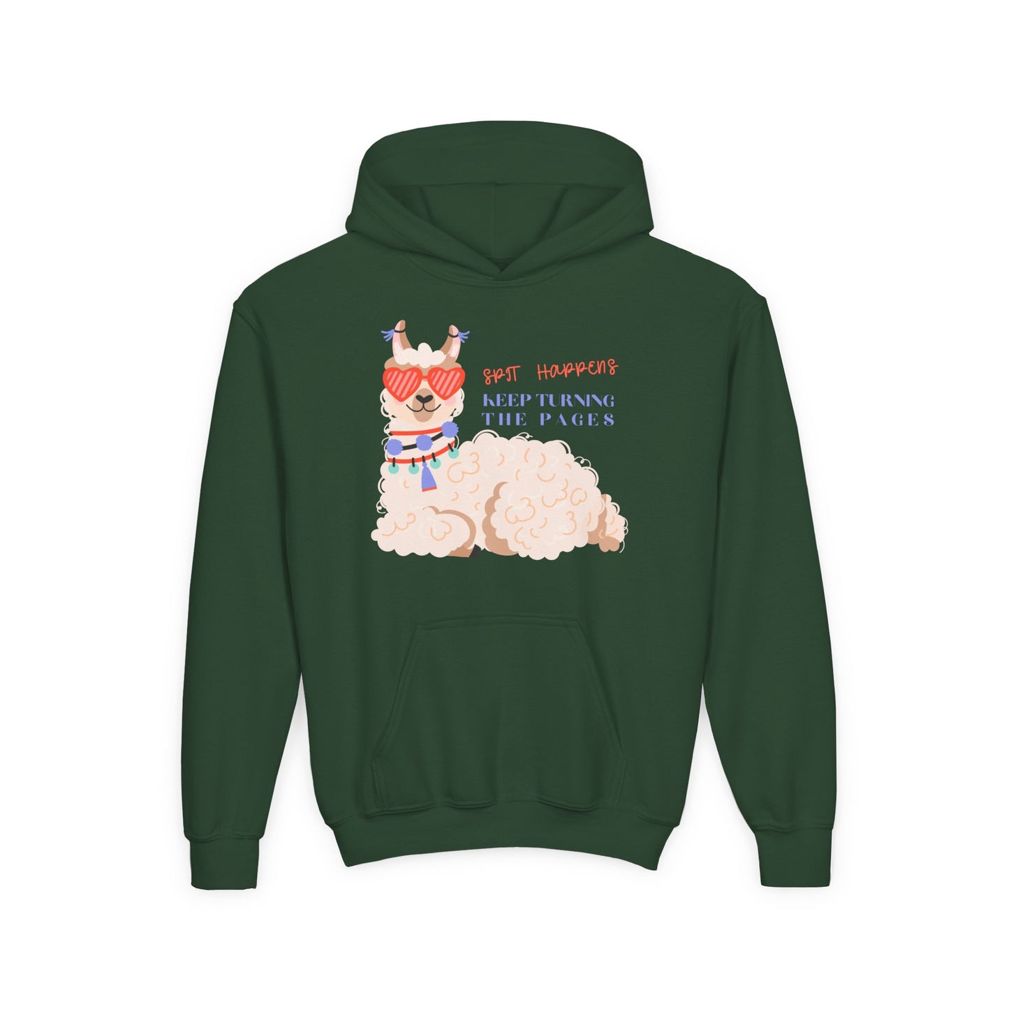 Youth Spit Happens Hoodie β Keep Turning the Pages!