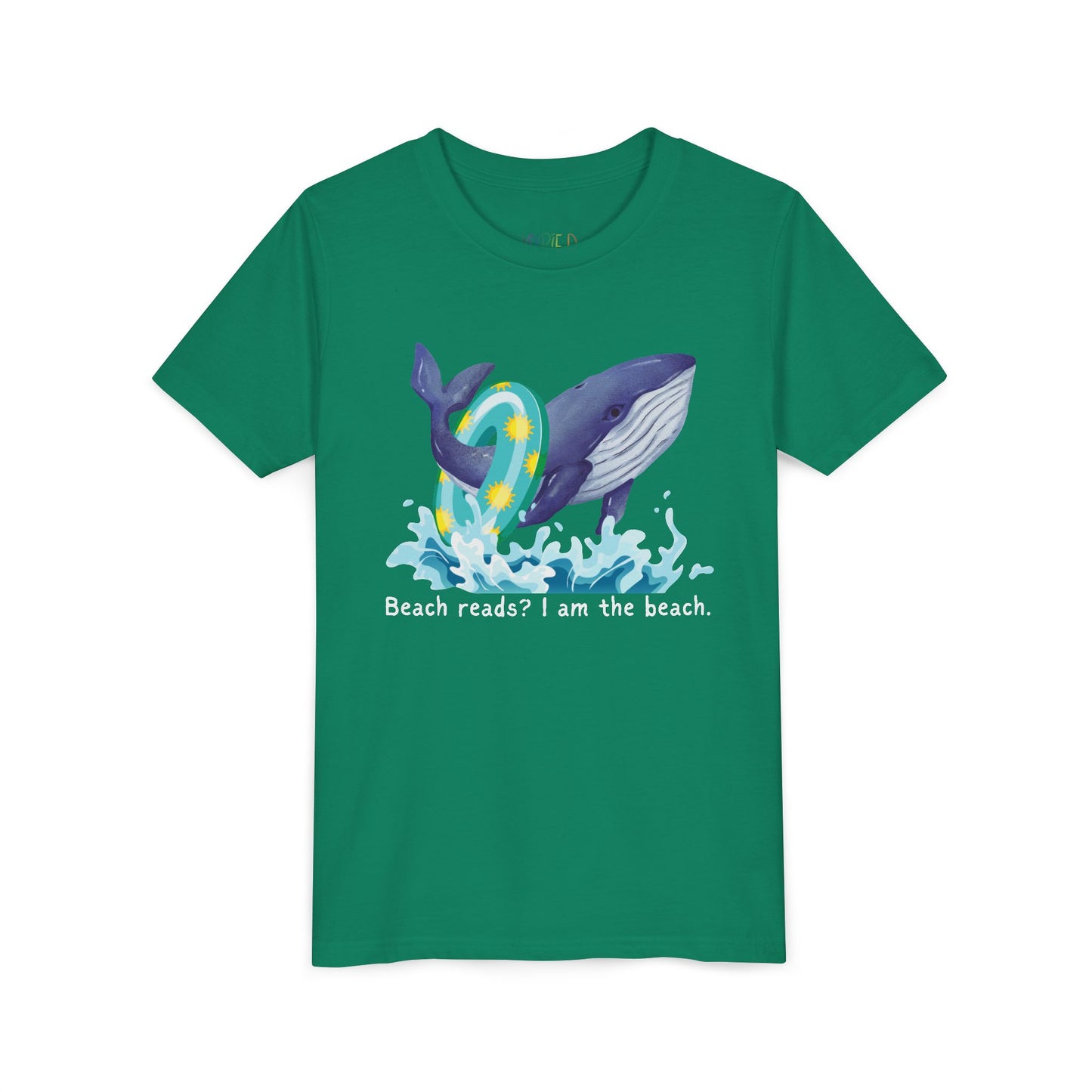 Youth Beach Reads? I Am the Beach Tee – Whale Shirt for Kids Who Make Waves
