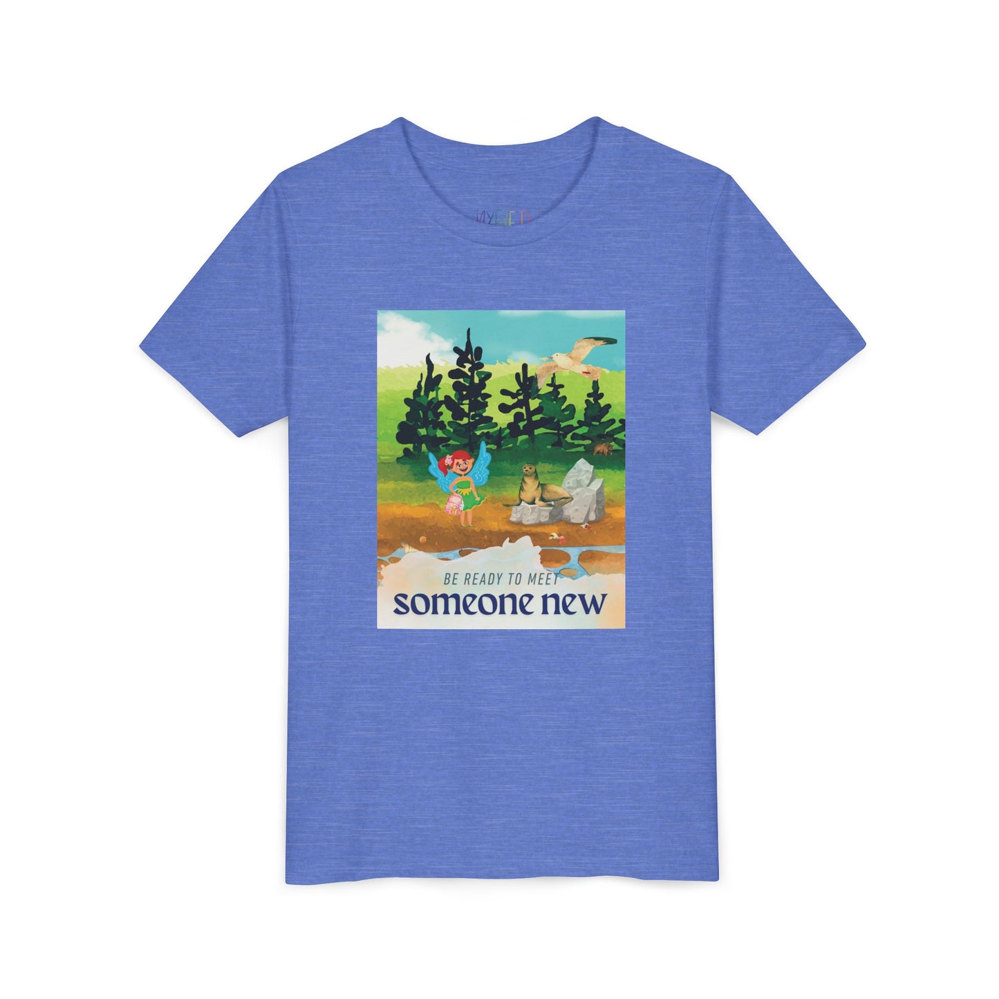 Youth Be Ready to Meet Someone New Tee – Fairy Forest Shirt for Curious Kids