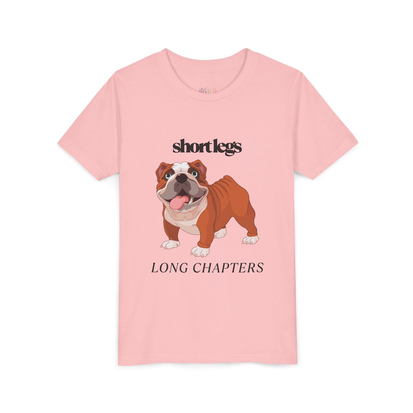 Youth Short Legs, Long Chapters T-Shirt โ For Readers with Big Stories to Tell