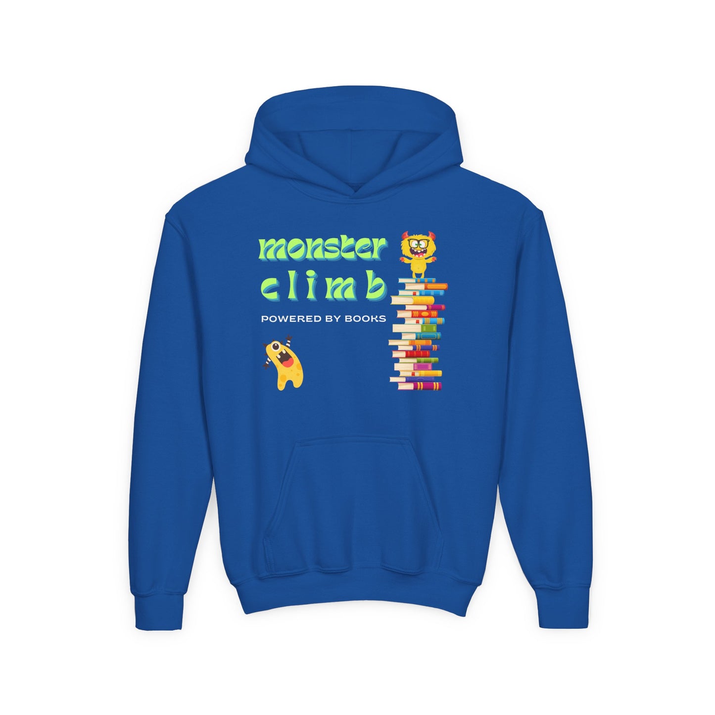 Youth Monster Climb Hoodie – Powered by Books!