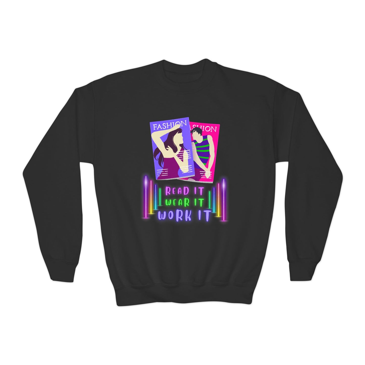 Youth Fashion Reader Sweatshirt β Read It, Wear It, Work It!