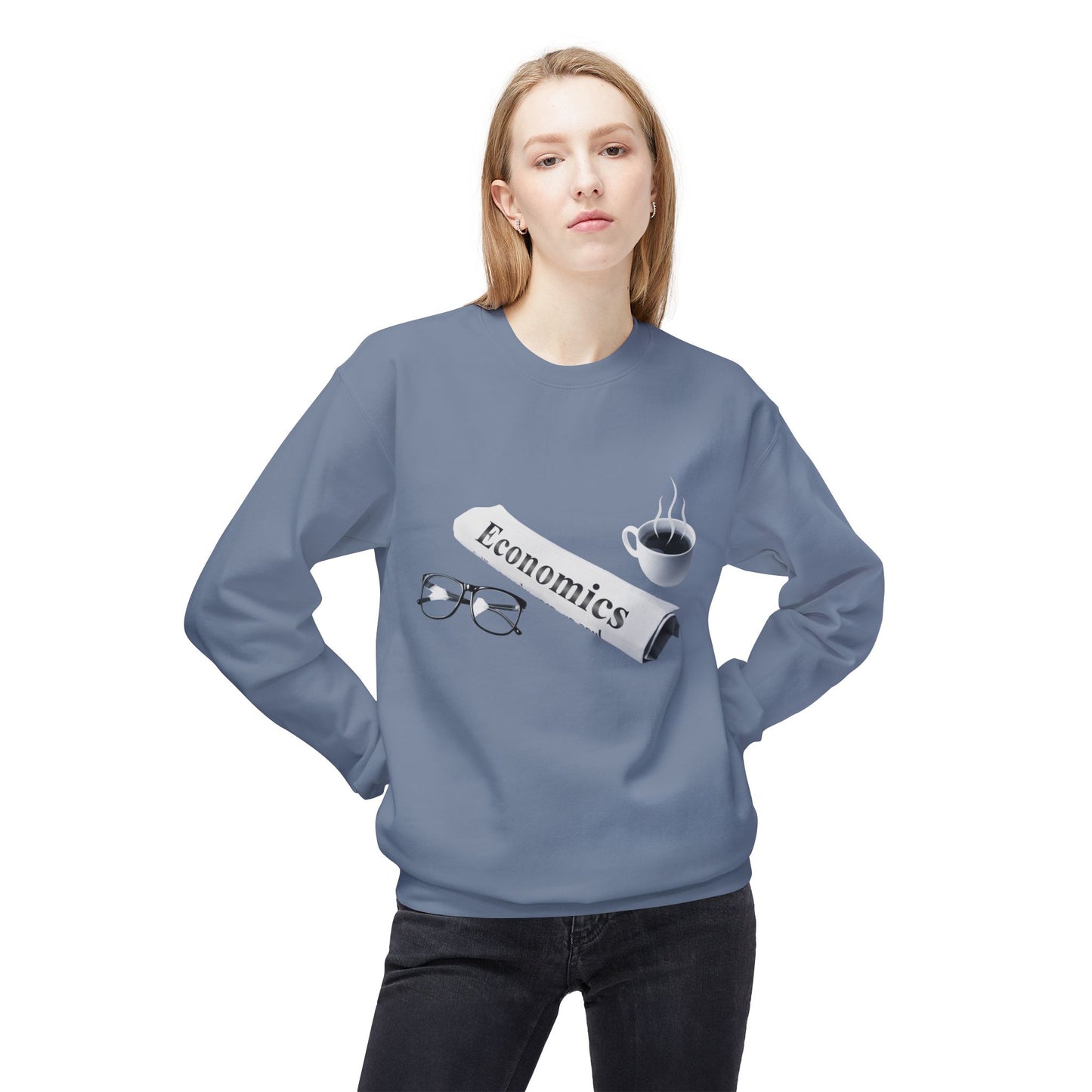 Teen/Adult Unisex Economics Sweatshirt β Classic Scholar Design for Thinkers and Analysts