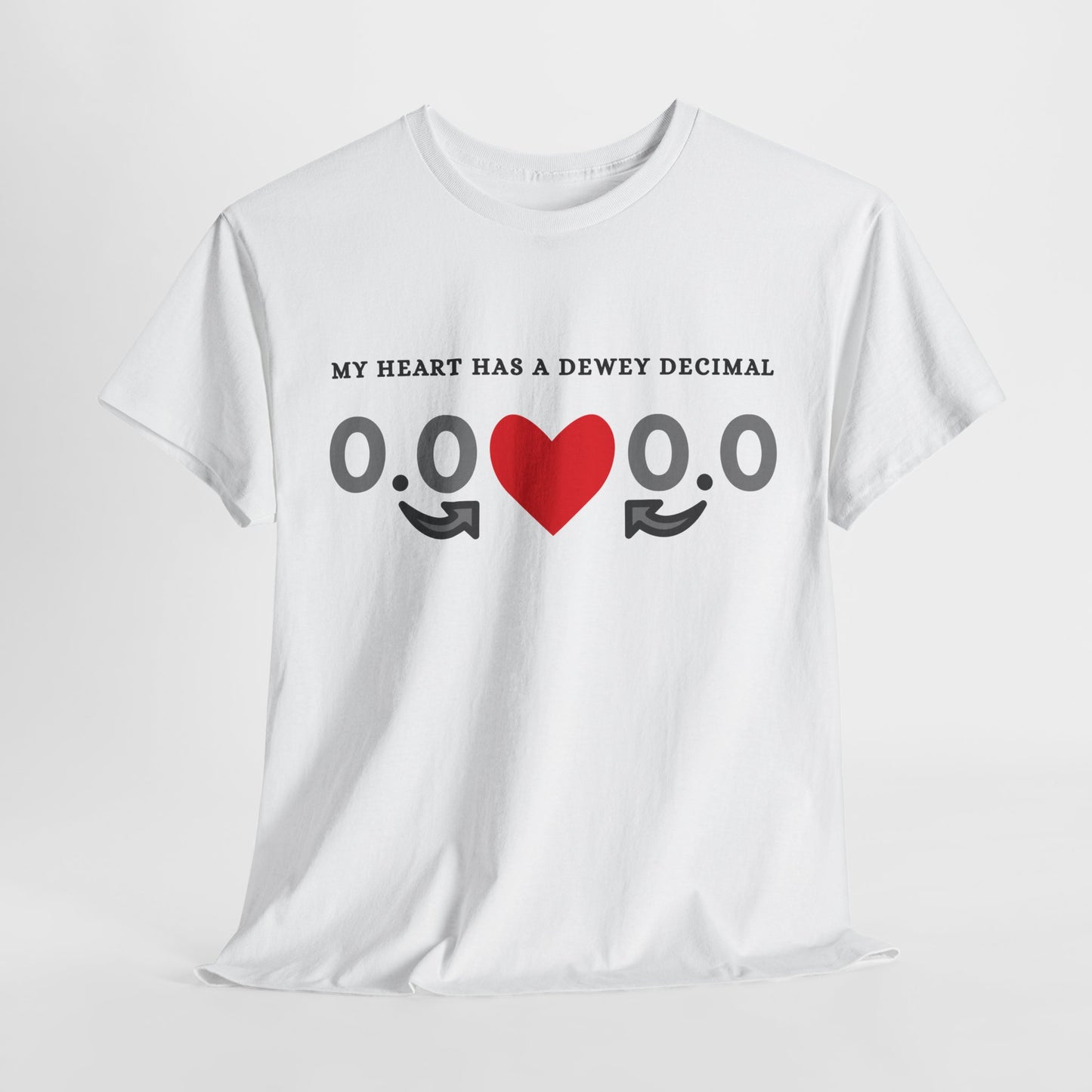 Teen/Adult Unisex Tee – My Heart Has a Dewey Decimal