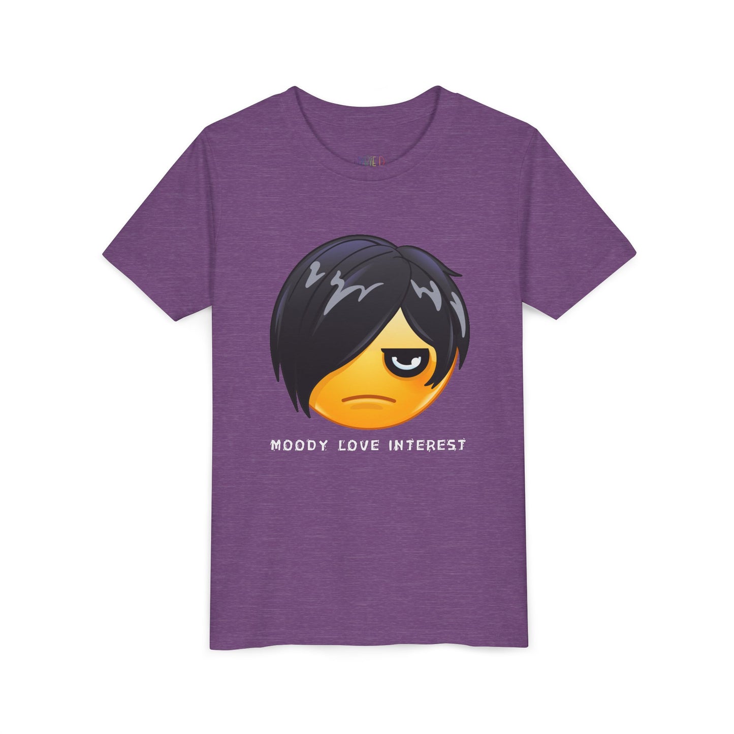 Youth Moody Love Interest T-Shirt – Dramatic Vibes for Young Rom-Com Fans