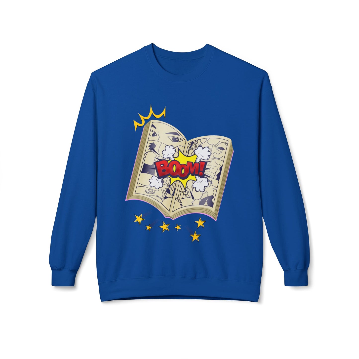 Teen/Adult Unisex Comic Book BOOM! Sweatshirt β Pop Art Style for Readers and Dreamers