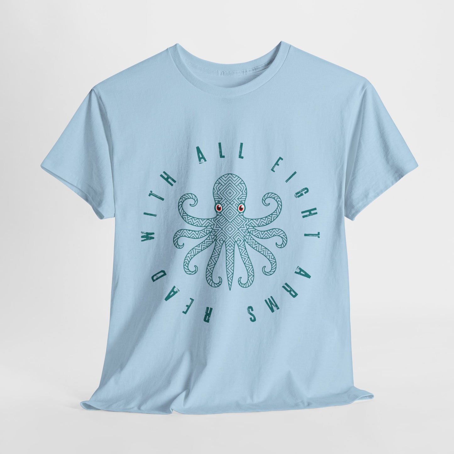 Teen/Adult Unisex β Read With All Eight Arms Tee β Ocean-Inspired Book Lover Gift