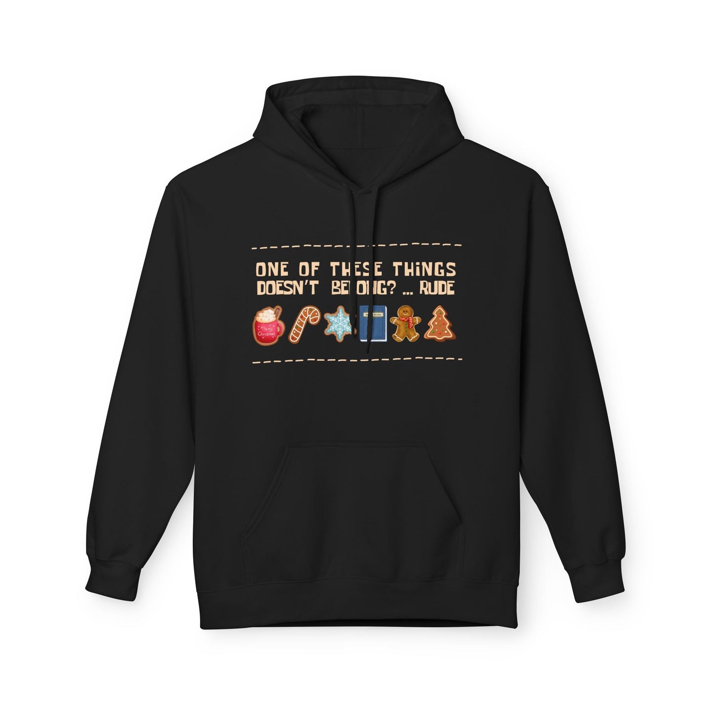 Teen/Adult Unisex One of These Things Hoodie – Funny Book Lover Christmas Design Printify