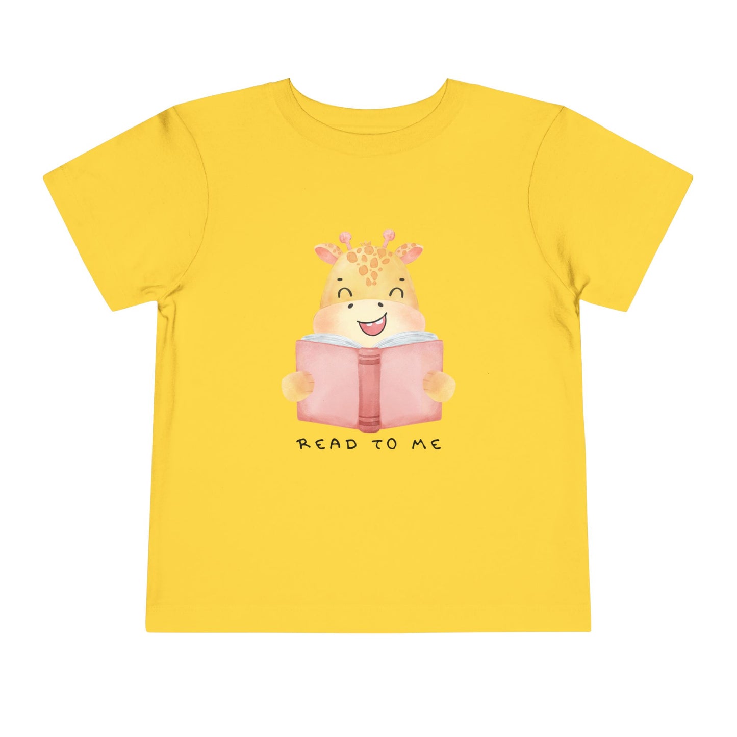 Toddler Read to Me Tee β Sweet Giraffe Storytime Shirt