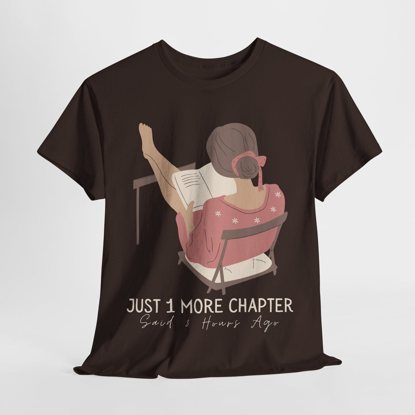 Teen/Adult Unisex Just One More Chapter Tee β Cozy Reader Edition