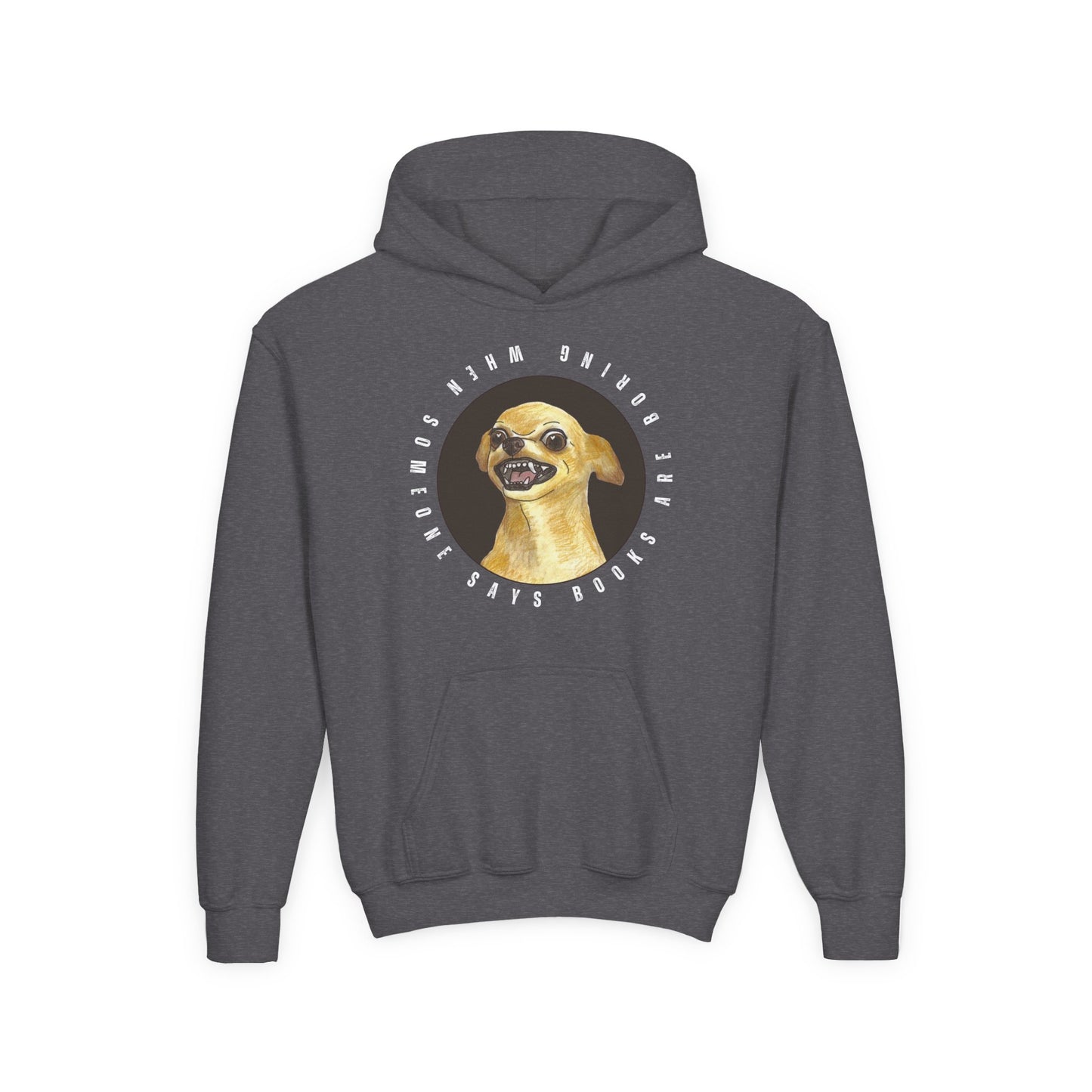 Youth Books Are Boring Hoodie – Fierce Defense for Book Lovers