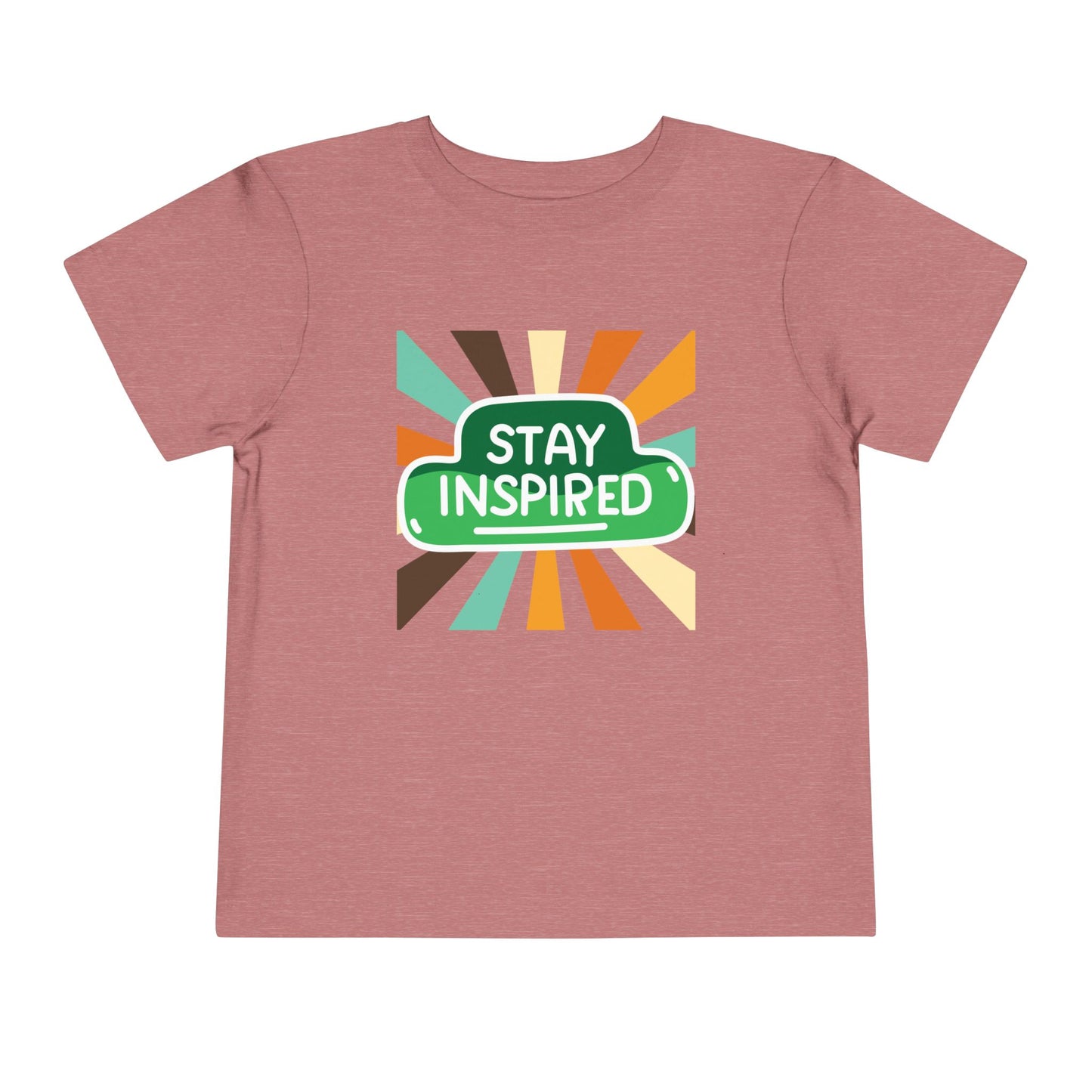 Toddler Stay Inspired Tee β Bold Retro Motivation for Little Dreamers