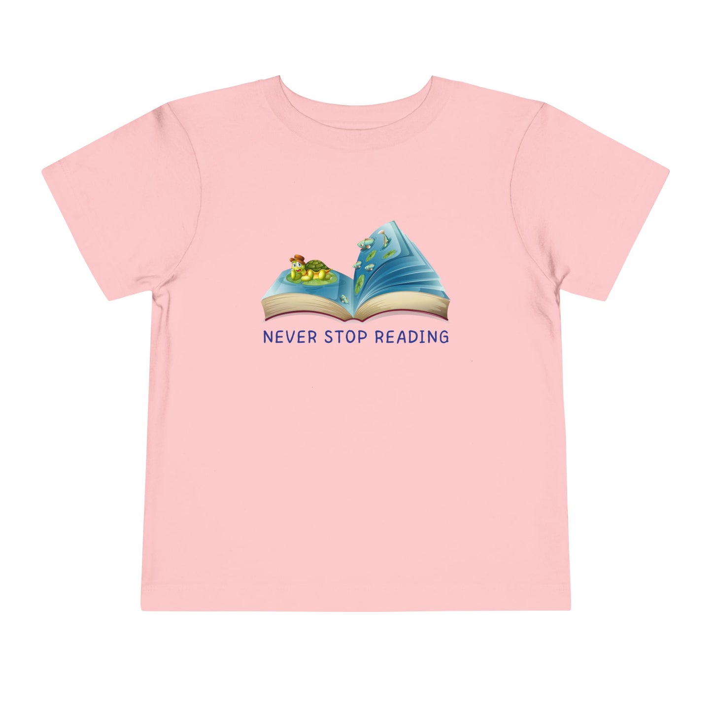 Toddler Never Stop Reading Tee β Bookworm-Inspired Shirt for Little Readers