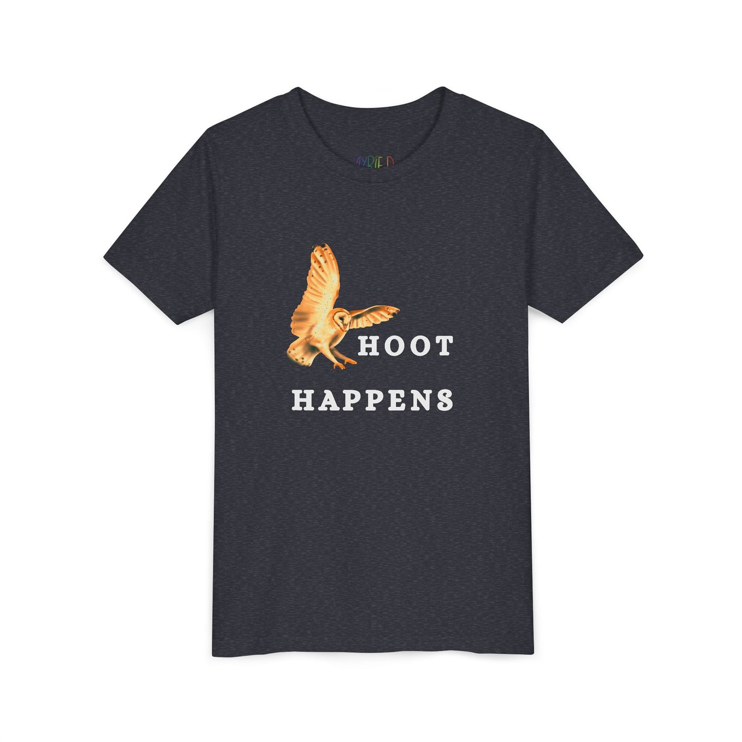 Youth Hoot Happens T-Shirt – Funny Barn Owl Tee for Animal-Loving Kids