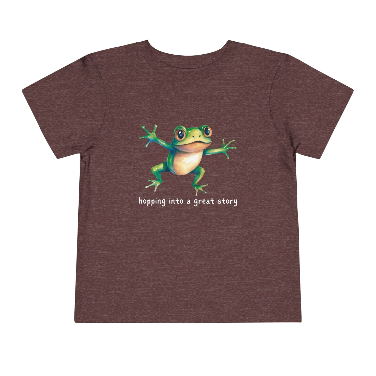 Toddler Hopping Into a Great Story Tee β Fun Gift for Curious Readers