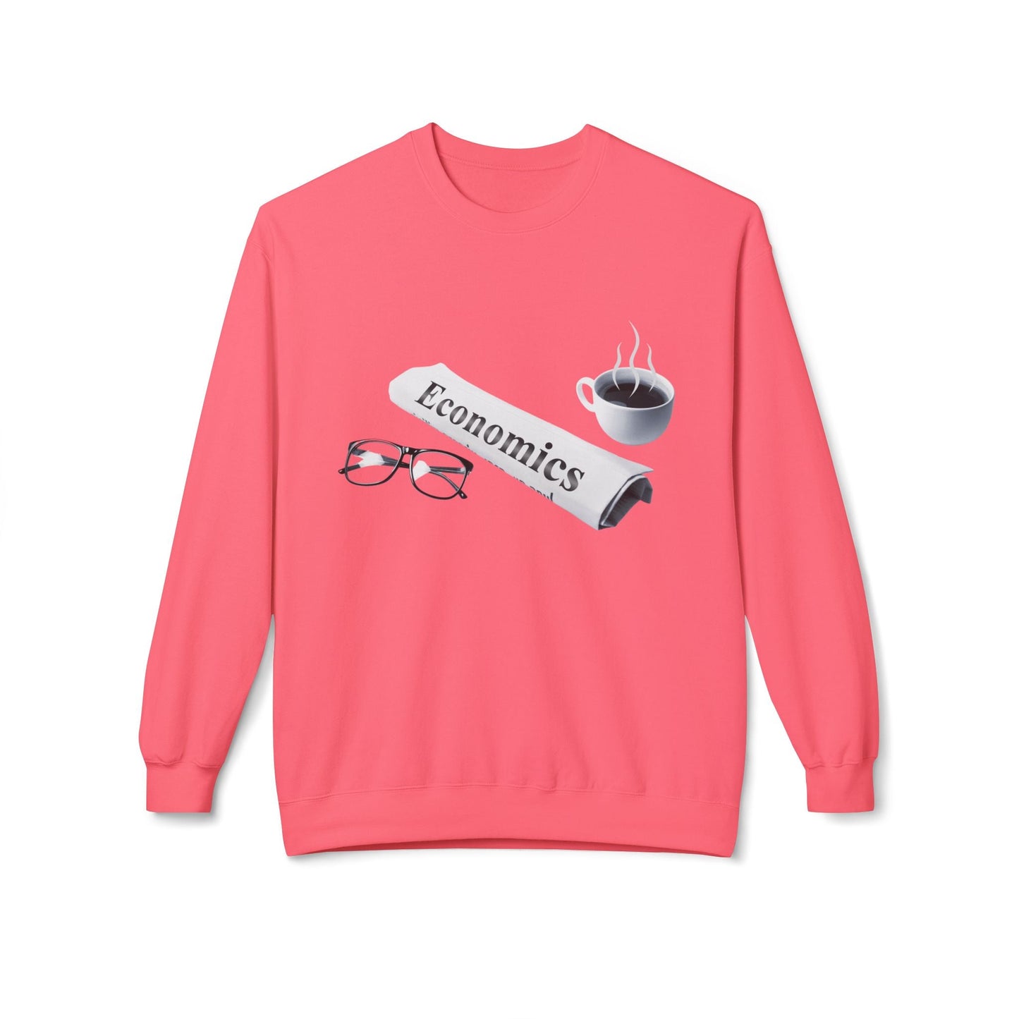 Teen/Adult Unisex Economics Sweatshirt – Classic Scholar Design for Thinkers and Analysts Printify