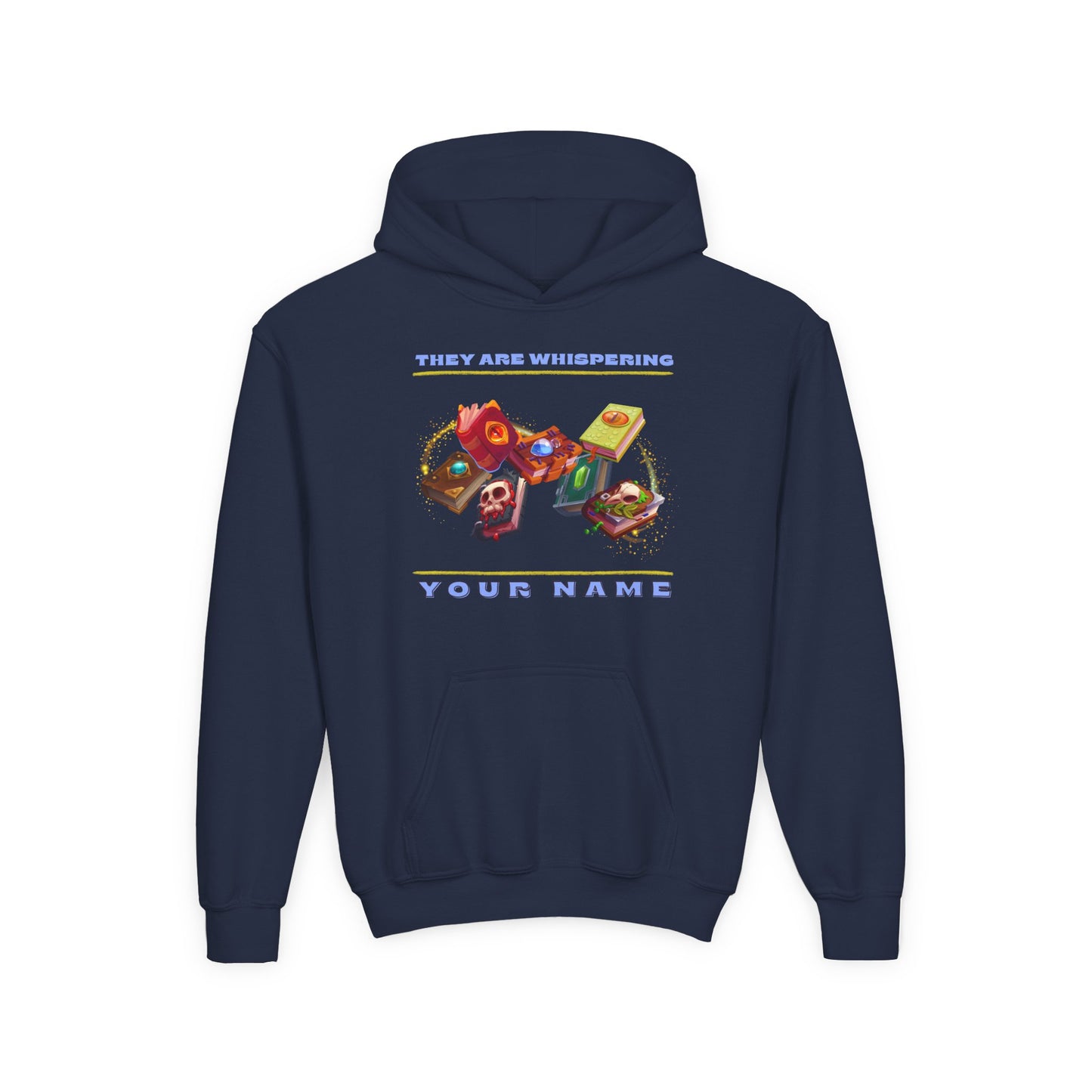 Youth Whispering Books Hoodie – Spooky Magical Library Design