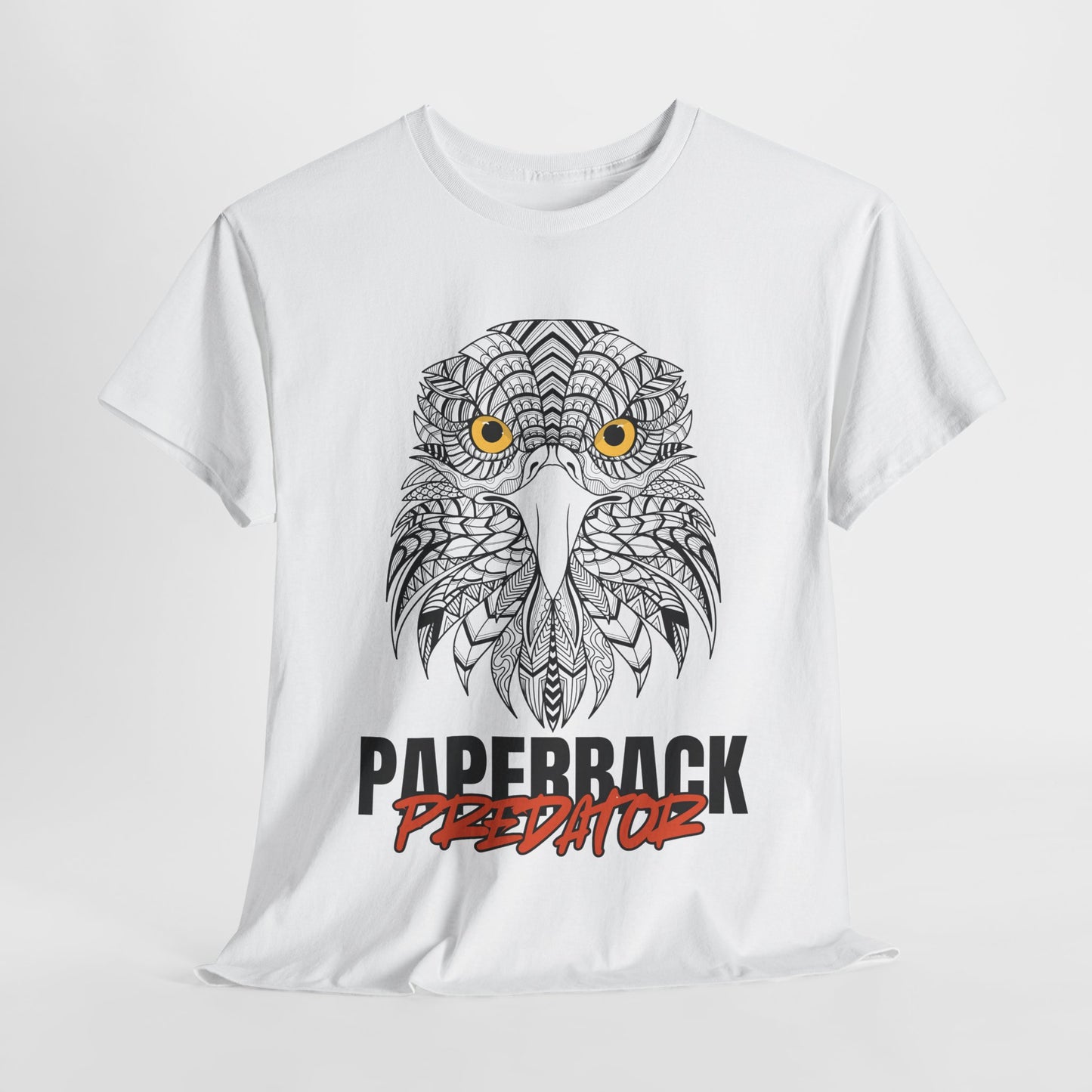 Teen/Adult Unisex β Paperback Predator Tee β Fierce Hawk Book Shirt