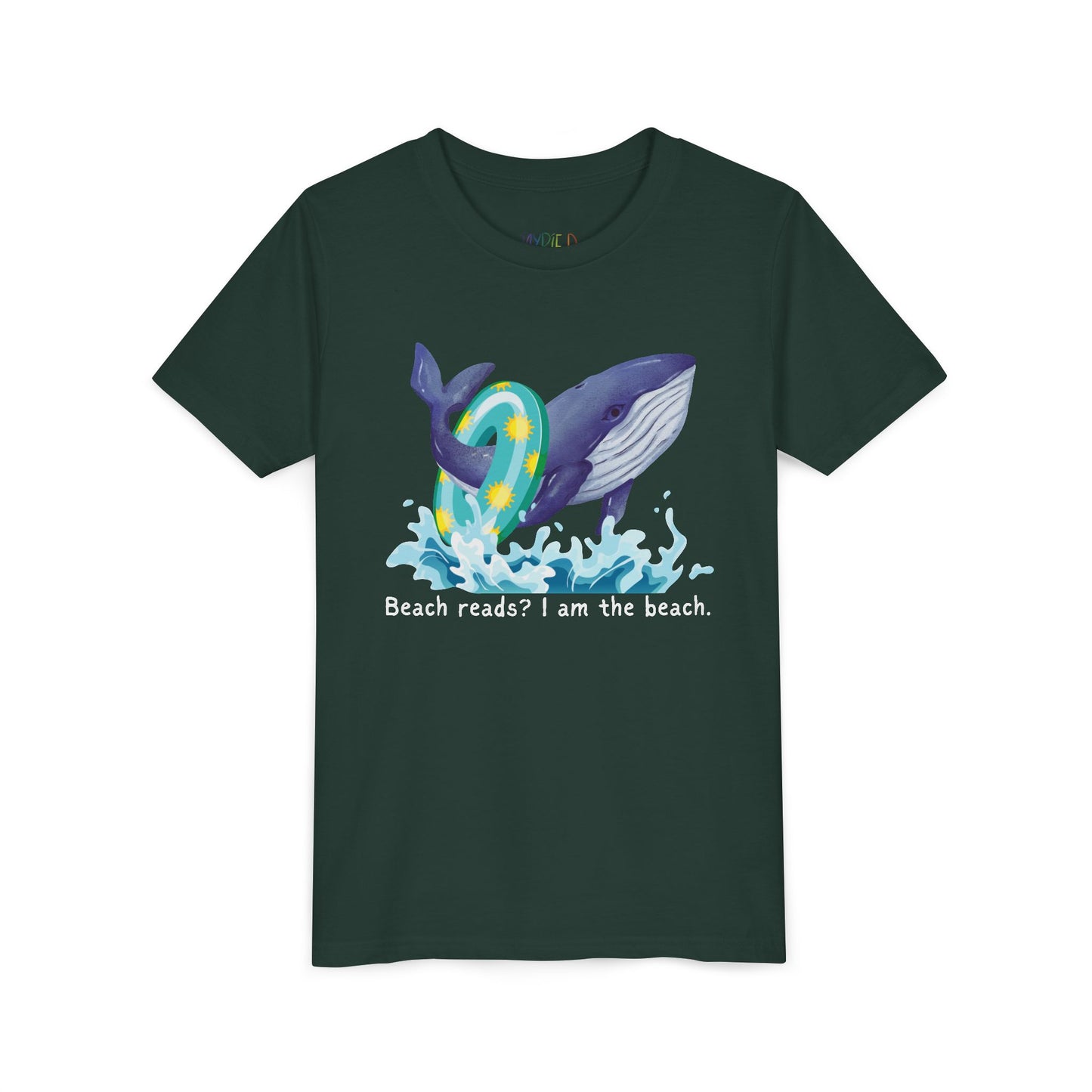 Youth Beach Reads? I Am the Beach Tee – Whale Shirt for Kids Who Make Waves