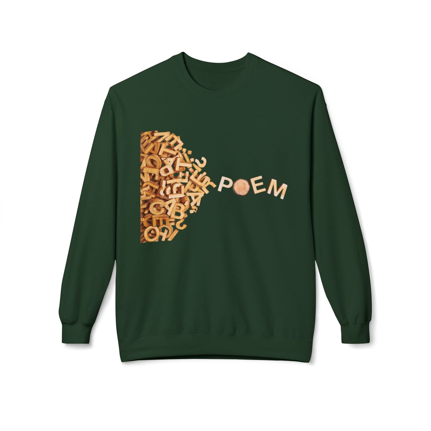 Teen/Adult Unisex POEM Sweatshirt β Creative Word Art Design for Writers and Dreamers