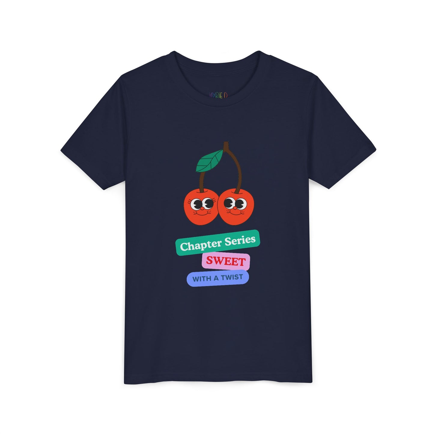 Youth Chapter Series Tee β Sweet With a Twist, Just Like Their Favorite Reads, A juicy pick for kids who love their books with flavor and fun!