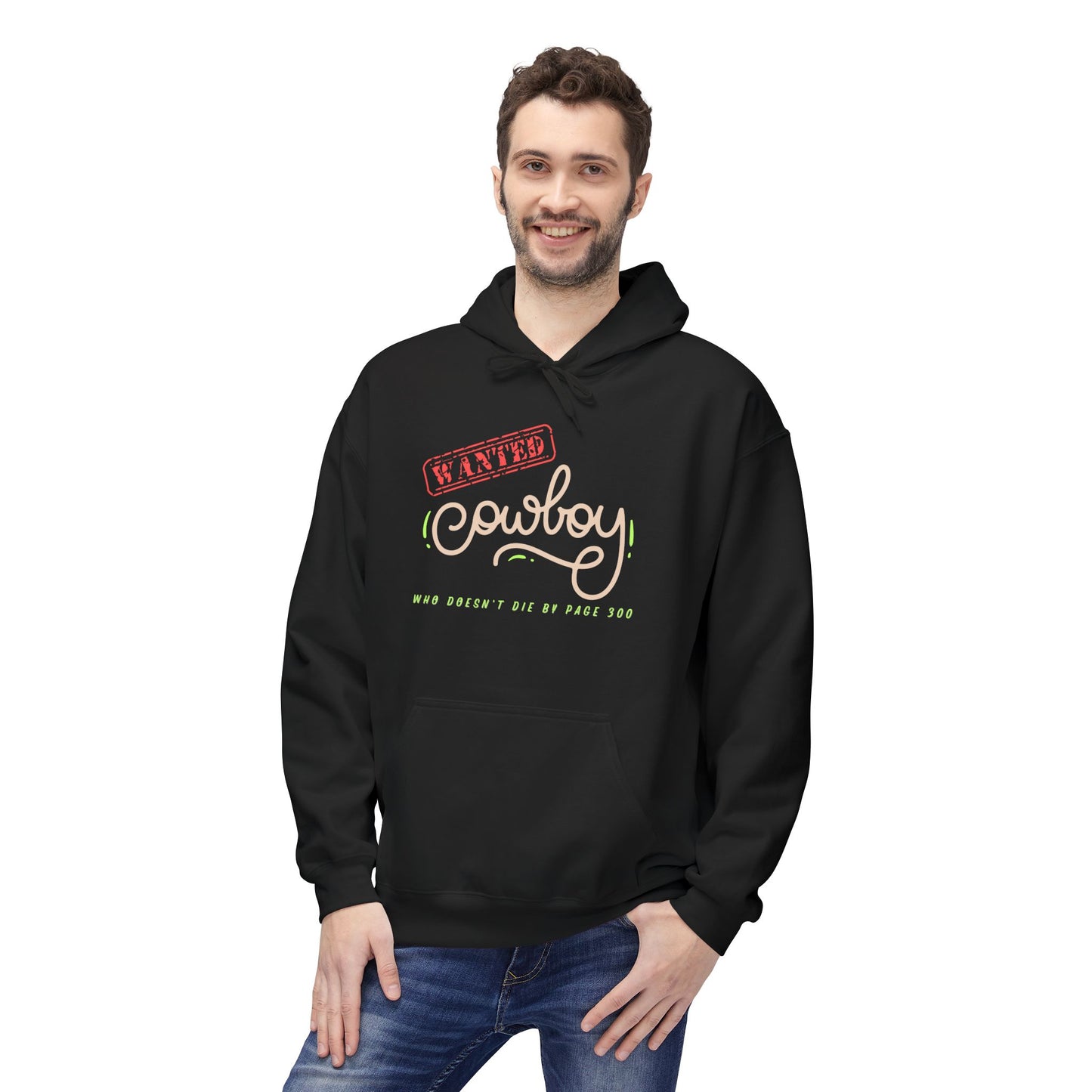 Teen/Adult Unisex Wanted Cowboy Hoodie