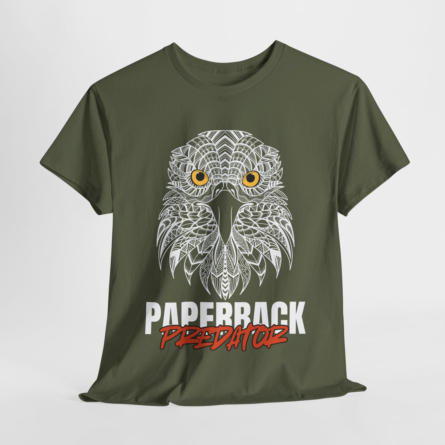 Teen/Adult Unisex β Paperback Predator Tee β Fierce Hawk Book Shirt