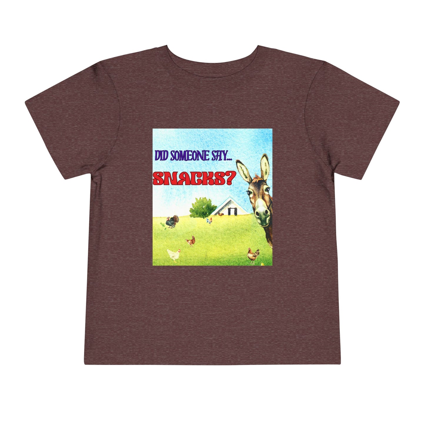 Toddler Did Someone Say Snacks? Tee β Donkey Dell Funny Shirt for Little Snack Lovers
