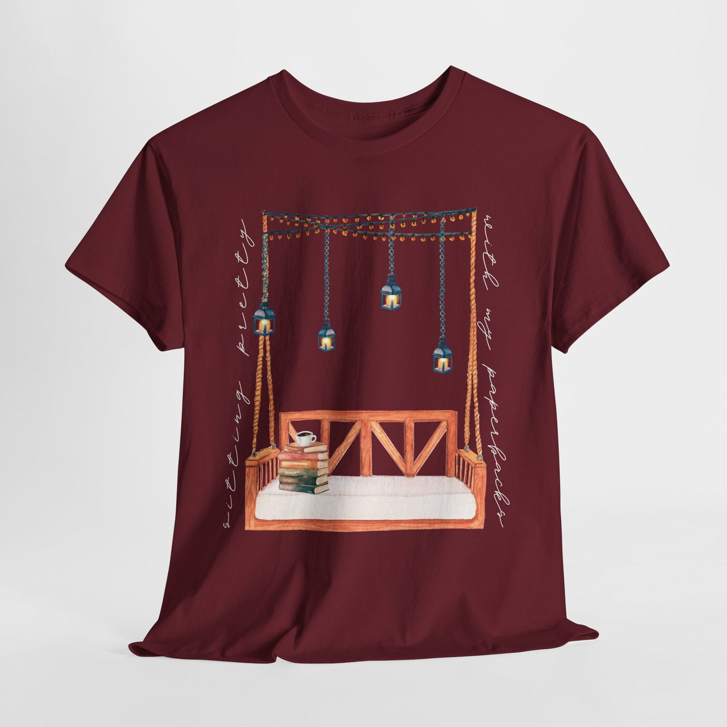 Teen/Adult Unisex Tee β Sitting Pretty With My Paperbacks