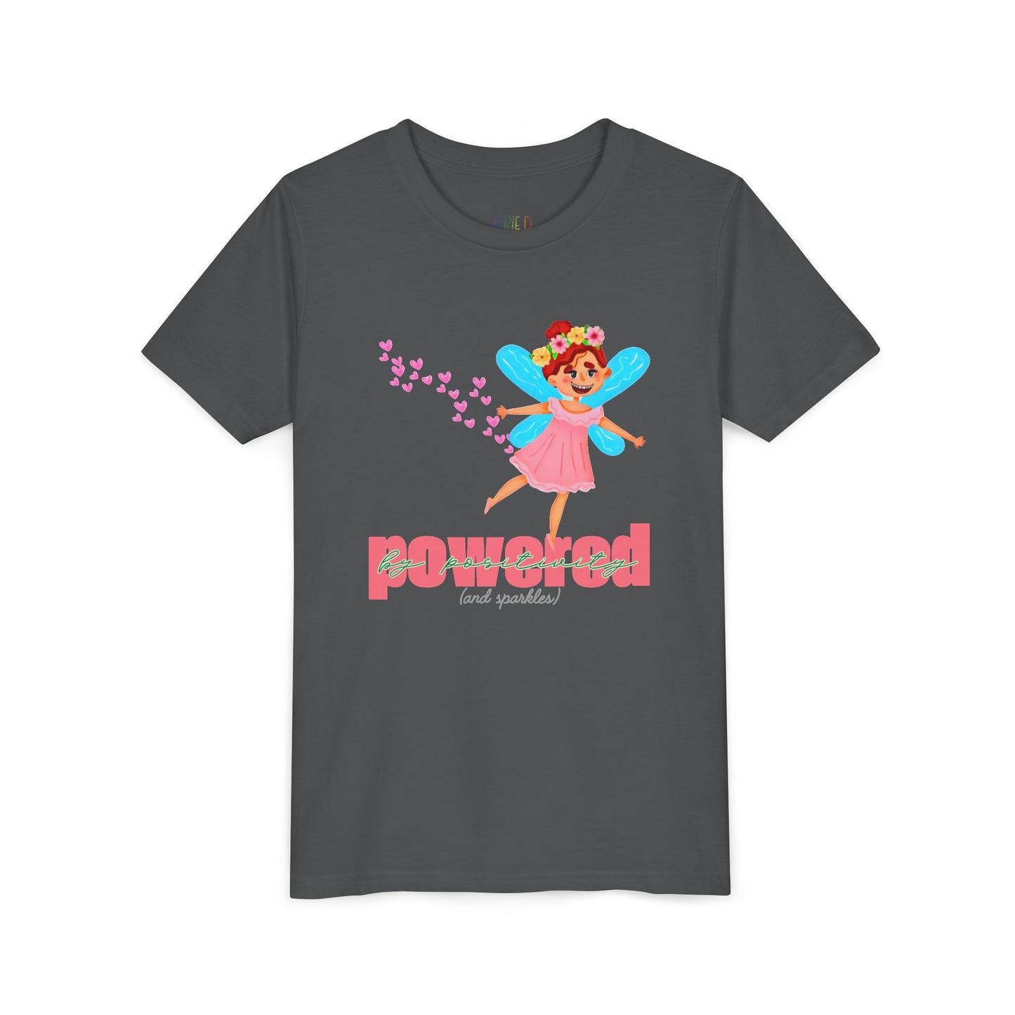 Youth Powered by Positivity (and Sparkles) Tee β Glow Up, Lift Up