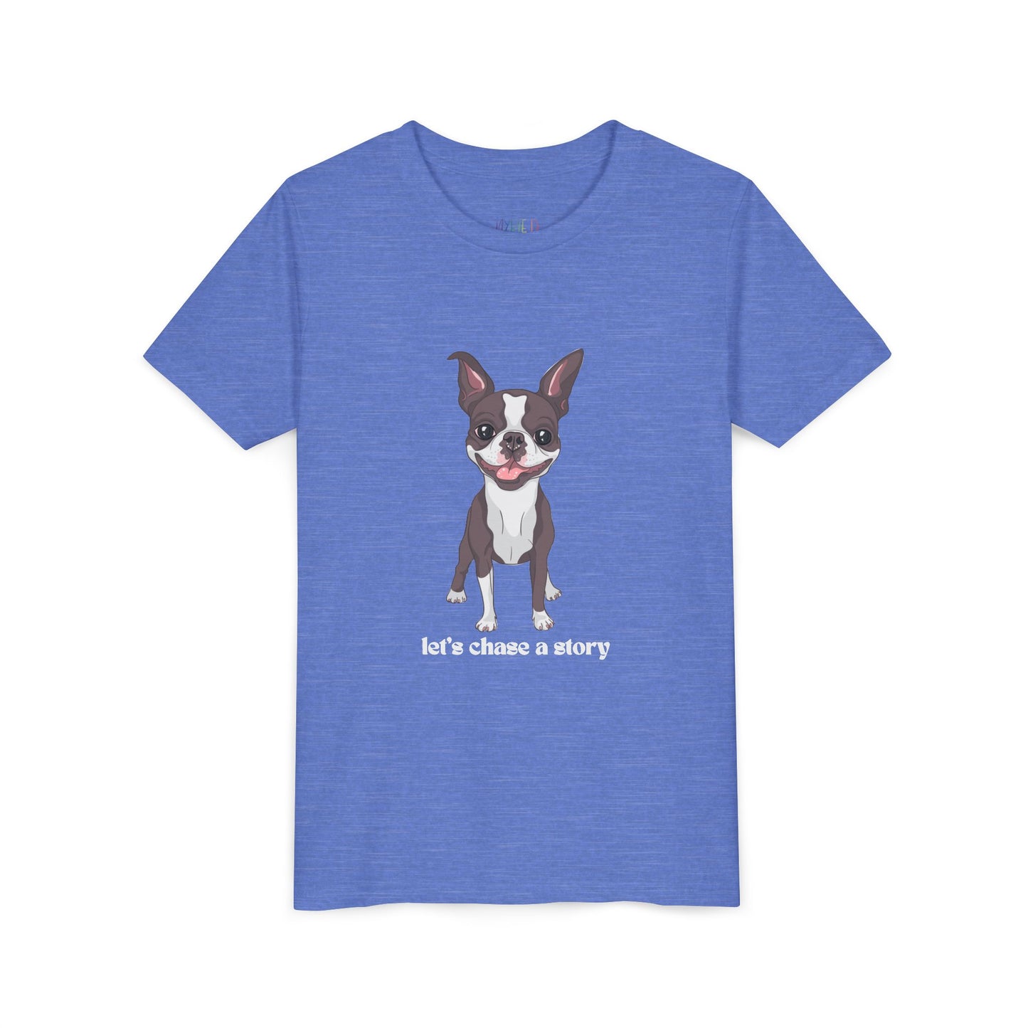 Youth Let’s Chase a Story T-Shirt – For Energetic Readers on the Go