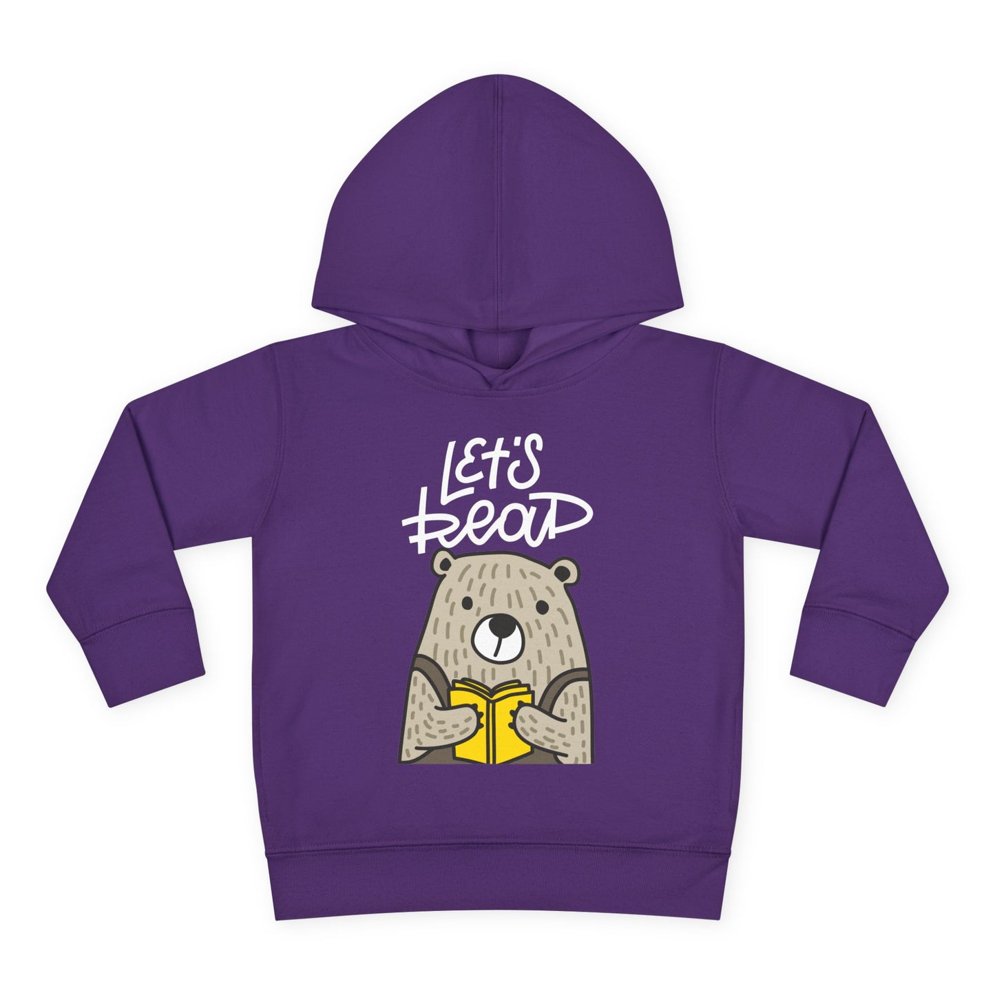 Toddler Let’s Read Hoodie – Friendly Bear Book Design