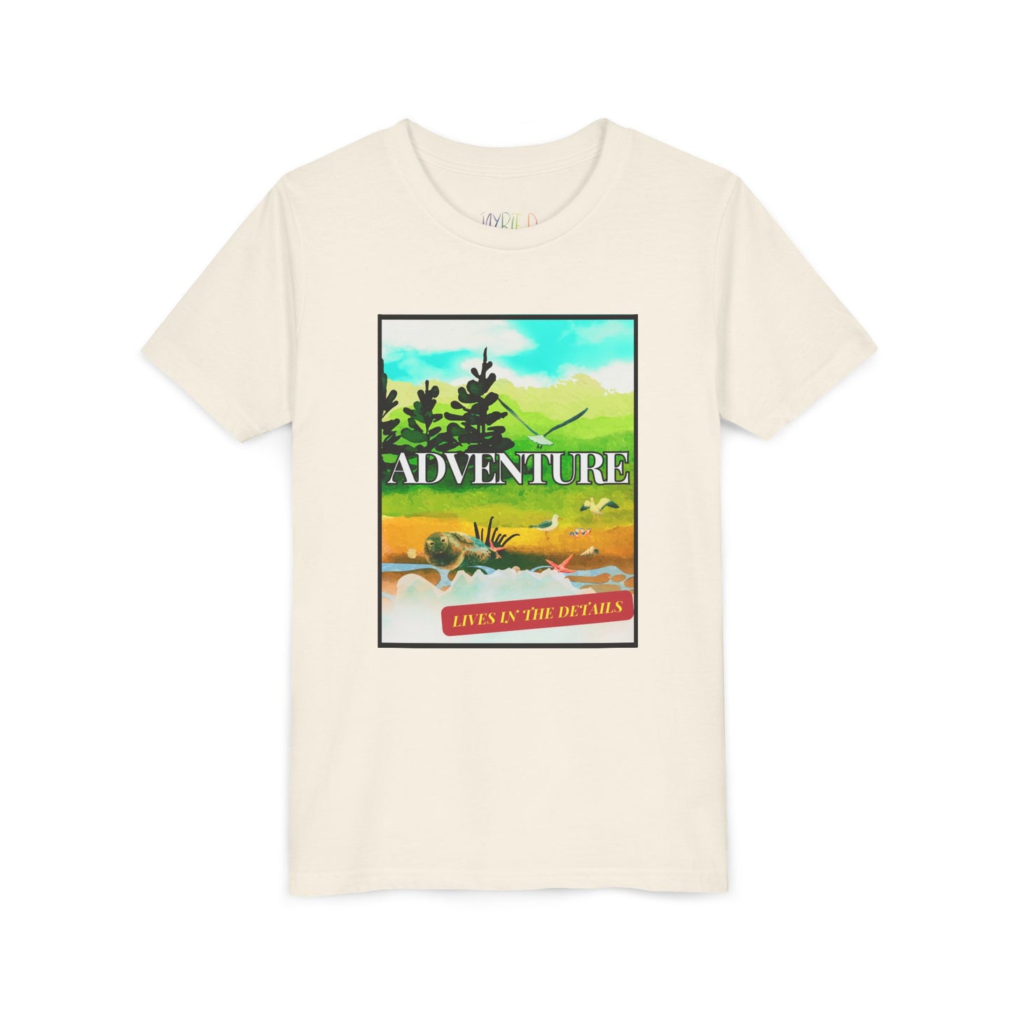 Youth Adventure Lives in the Details Tee – Nature Explorer Shirt for Kids, Curiosity-Driven Outdoor Apparel