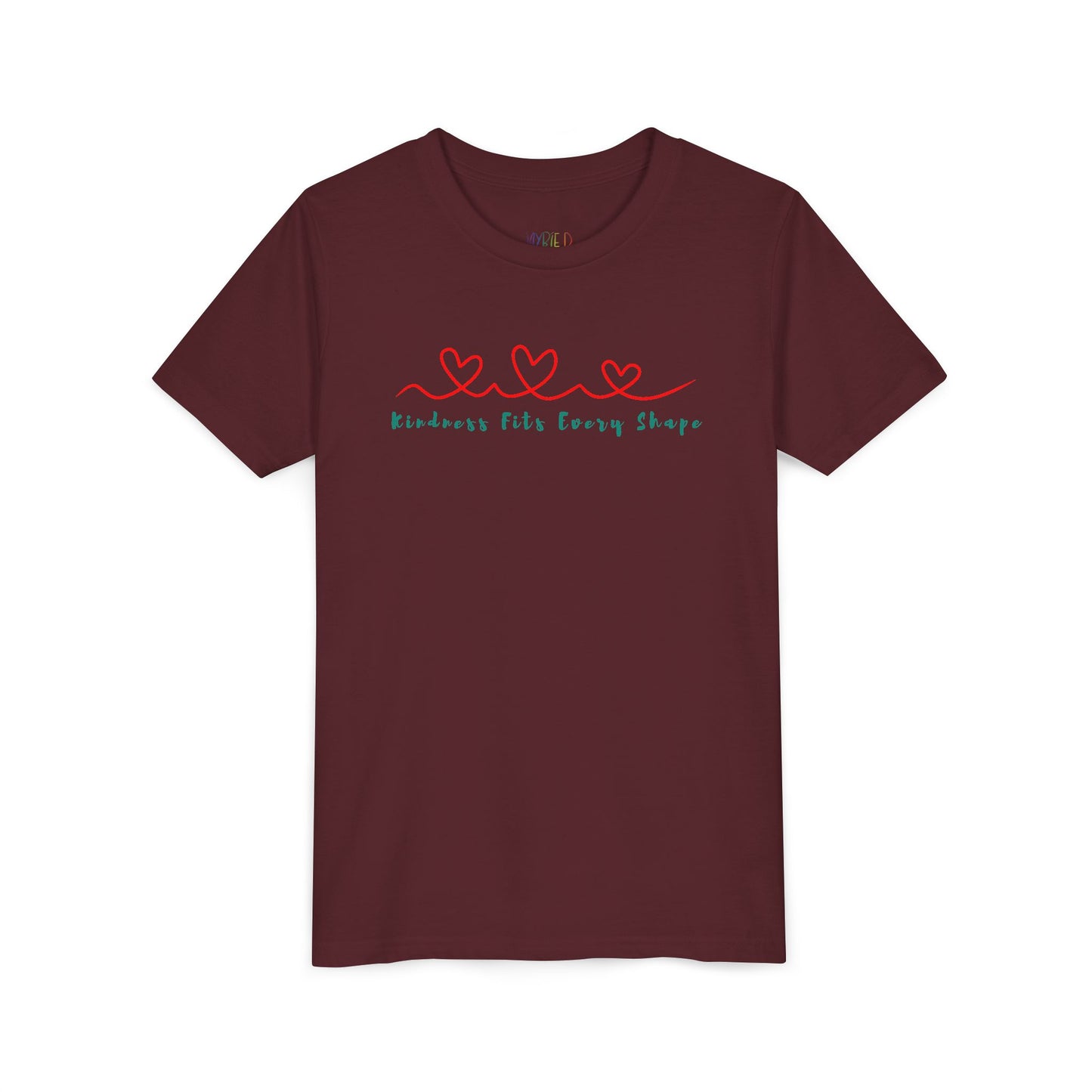 Youth Kindness Fits Every Shape Tee – Soft Style with a Strong Message