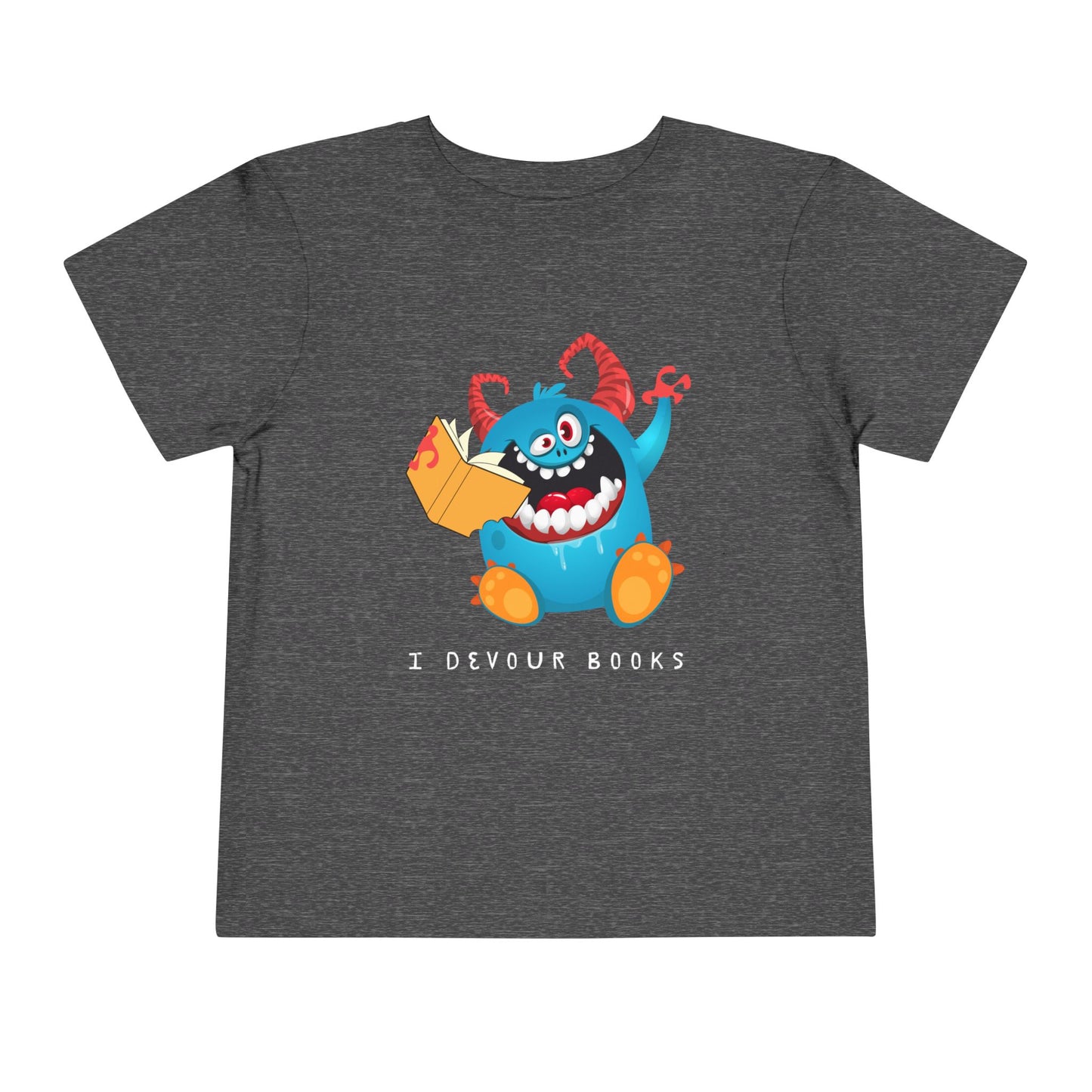 Toddler I Devour Books Monster Tee