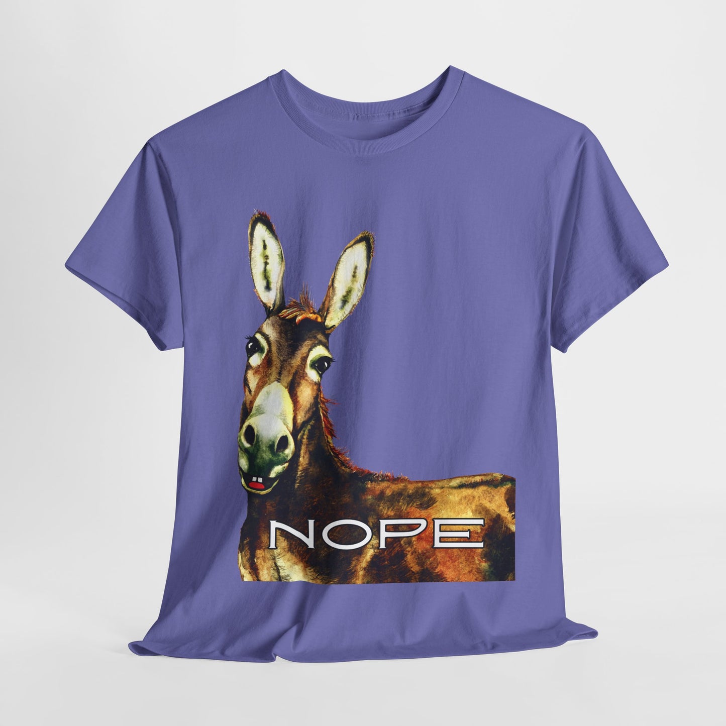 Teen/Adult Unisex NOPE Tee – Funny Animal Shirt for Mood Managers, Introverts & Professional Boundary-Setters