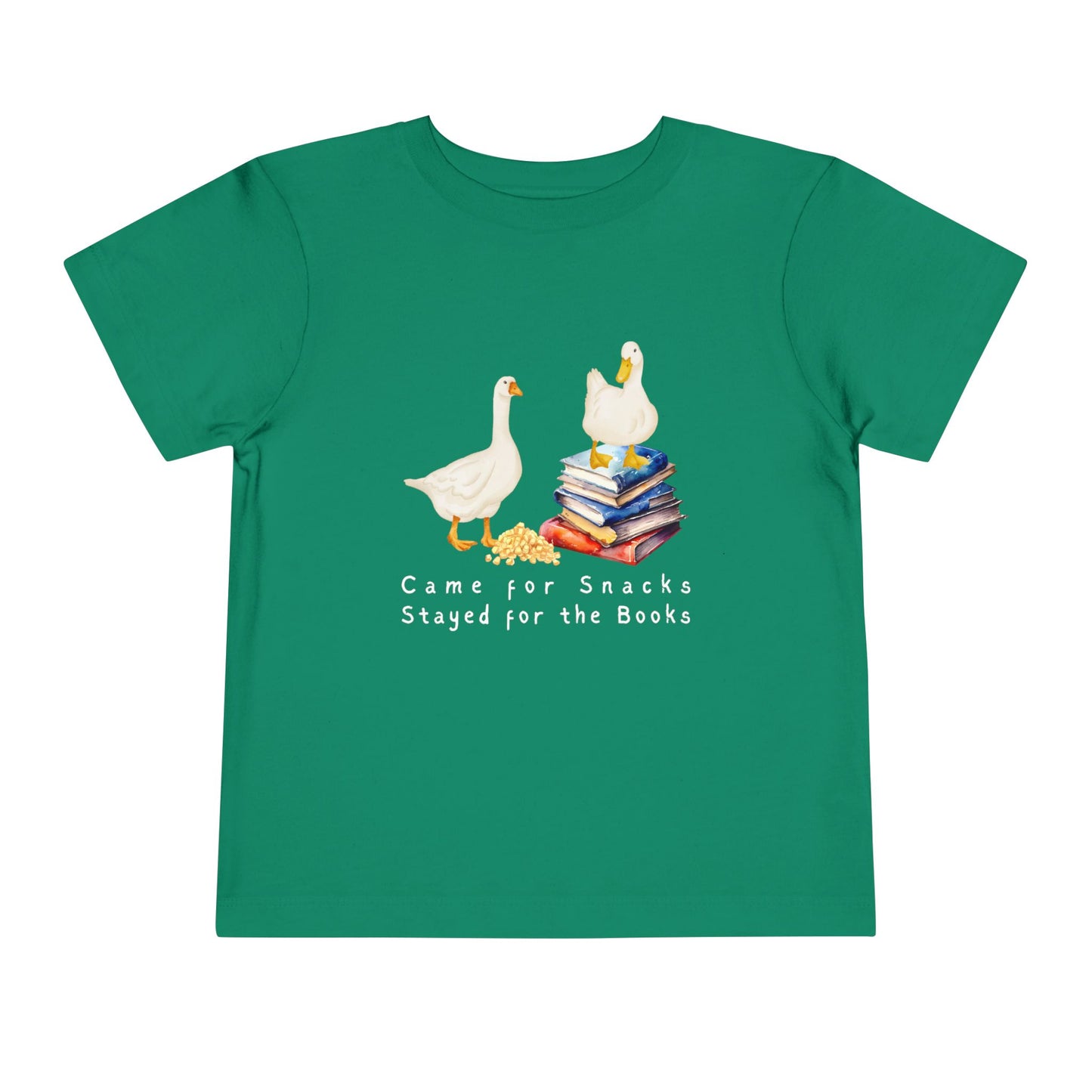 Toddler Came for Snacks Tee β Funny Book Lover Shirt for Kids