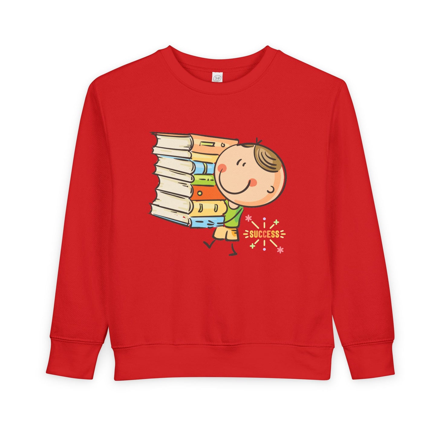 Toddler Stacked for Success Sweatshirt – Motivational Book Lover Crewneck