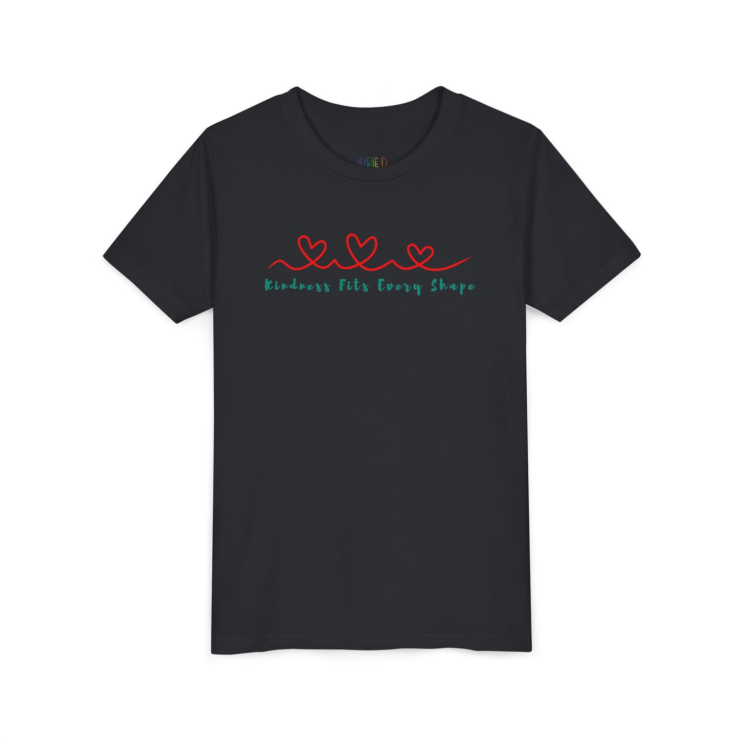 Youth Kindness Fits Every Shape Tee – Soft Style with a Strong Message
