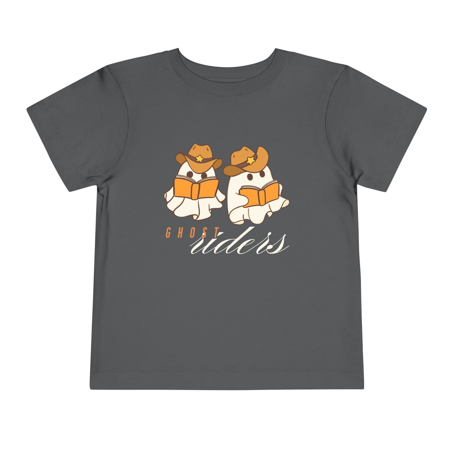 Toddler Ghost Riders Halloween T-Shirt β Cowboy Ghosts Reading Books Design