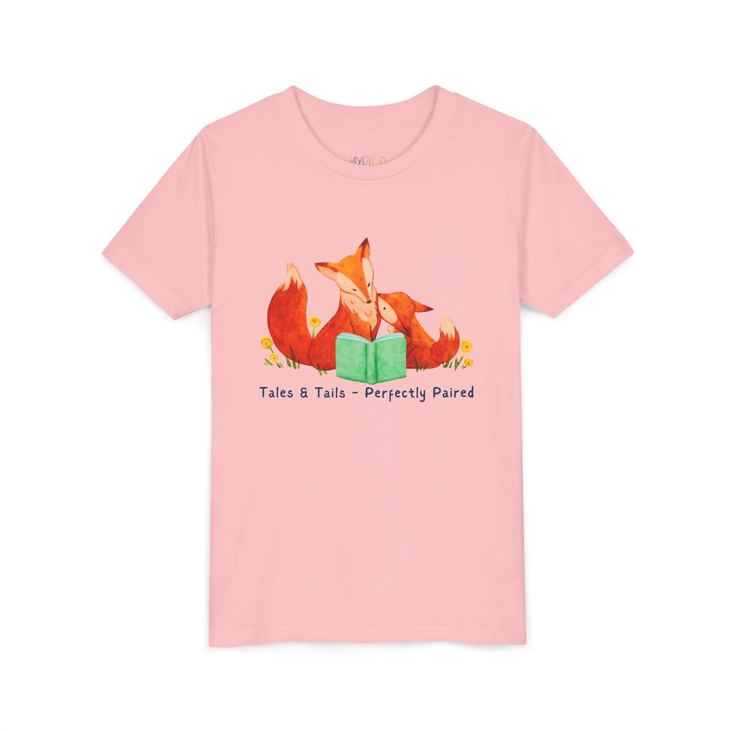 Youth Tales & Tails β Perfectly Paired Tee β Fox Reading Shirt for Snuggly Storytimes