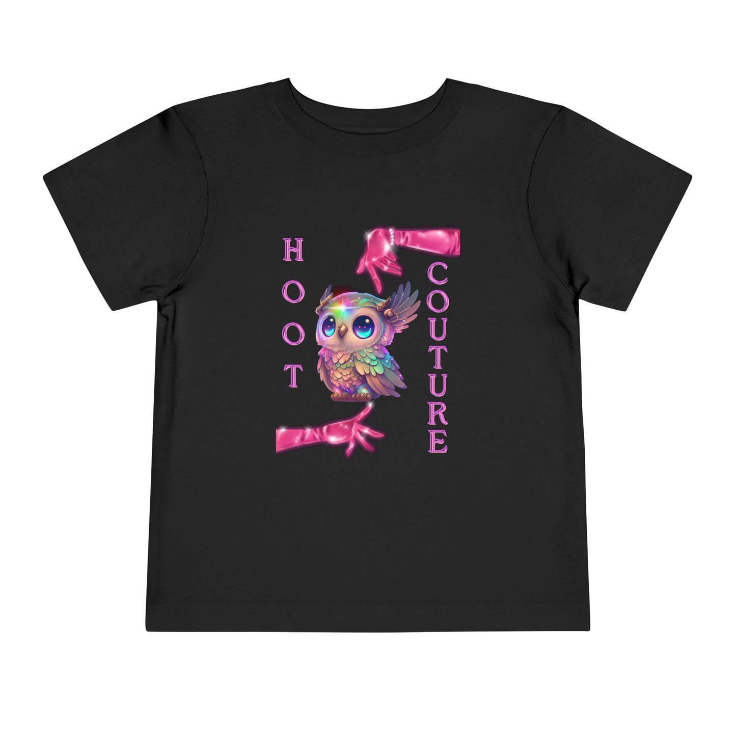 Toddler Hoot Couture Tee – Glam Owl Shirt for Little Fashion Icons