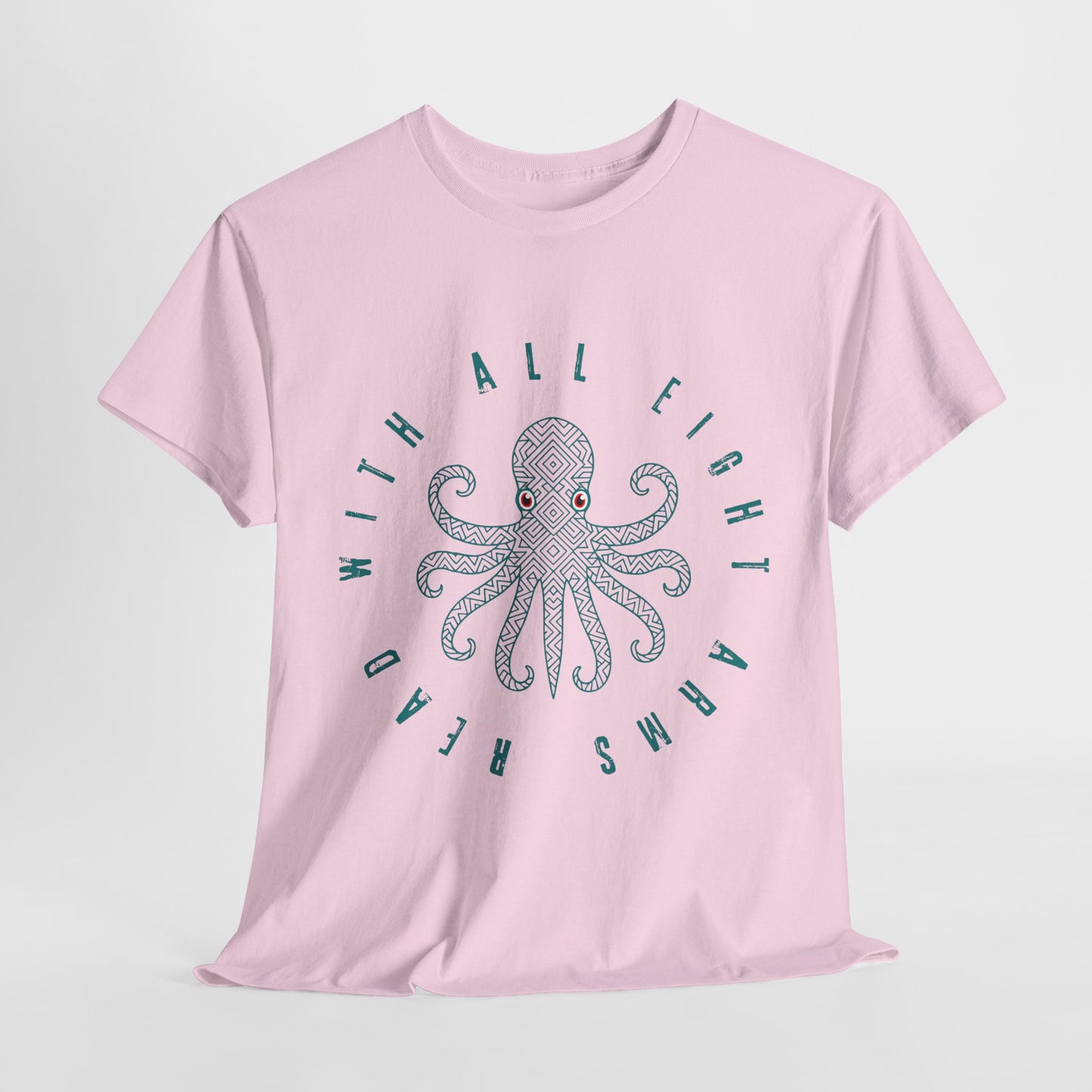 Teen/Adult Unisex β Read With All Eight Arms Tee β Ocean-Inspired Book Lover Gift