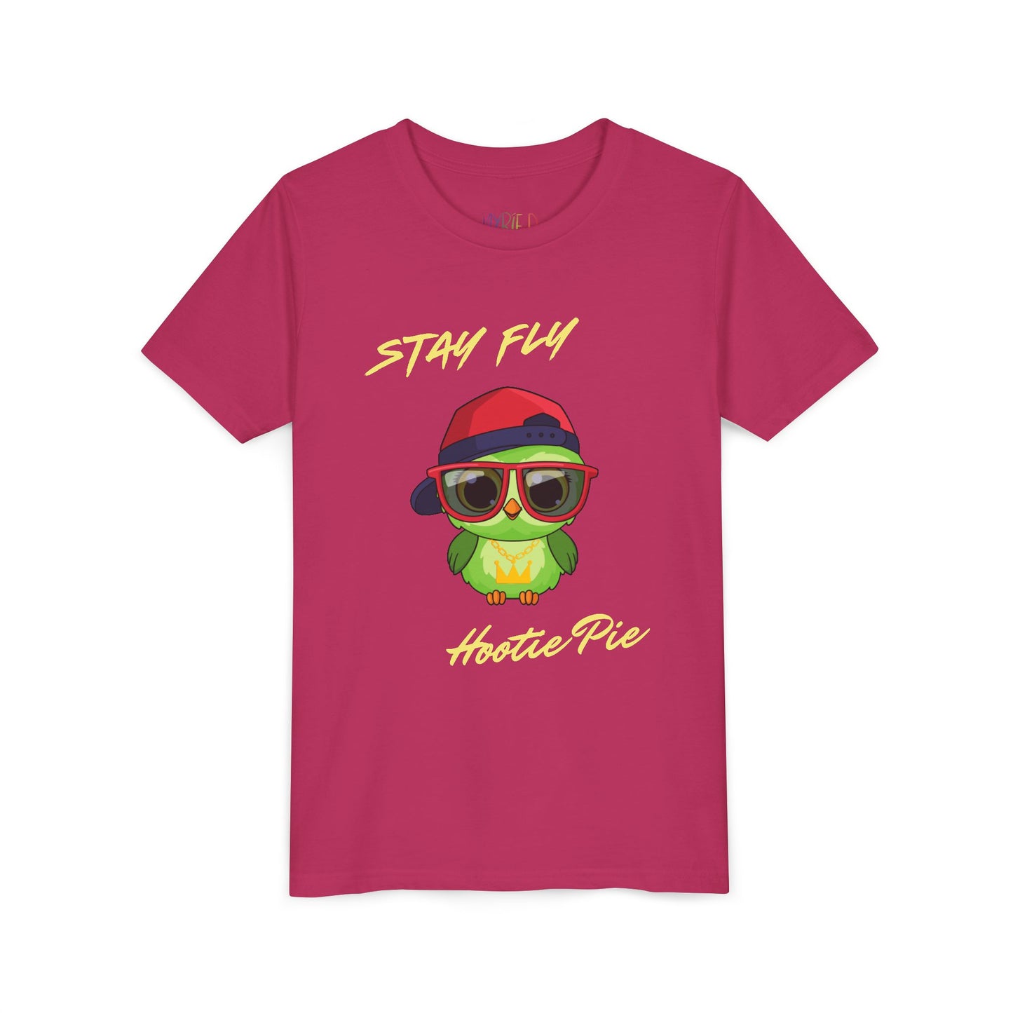 Youth Stay Fly Hootie Pie Tee – Funny Owl Shirt for Cool Kids, Retro Streetwear Style