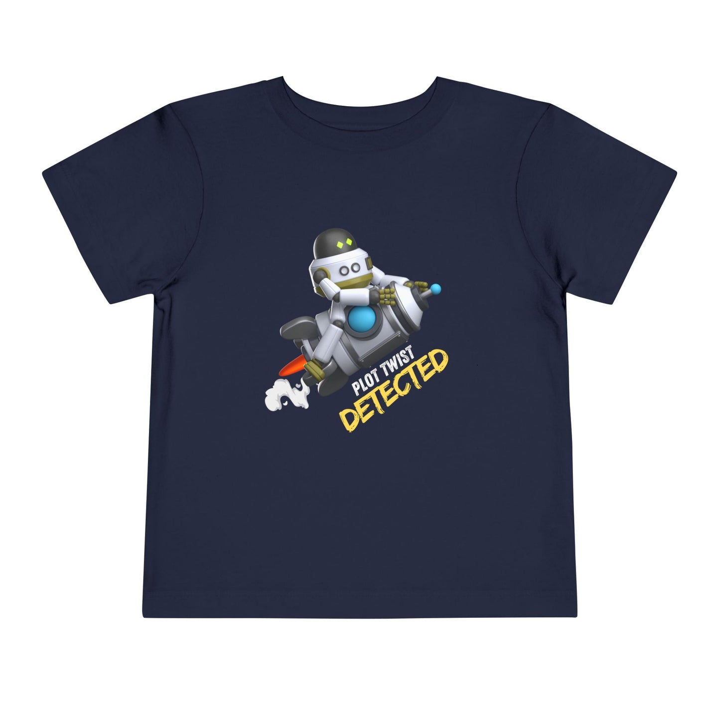 Toddler Plot Twist Detected Tee β Funny Robot Shirt for Curious Kids