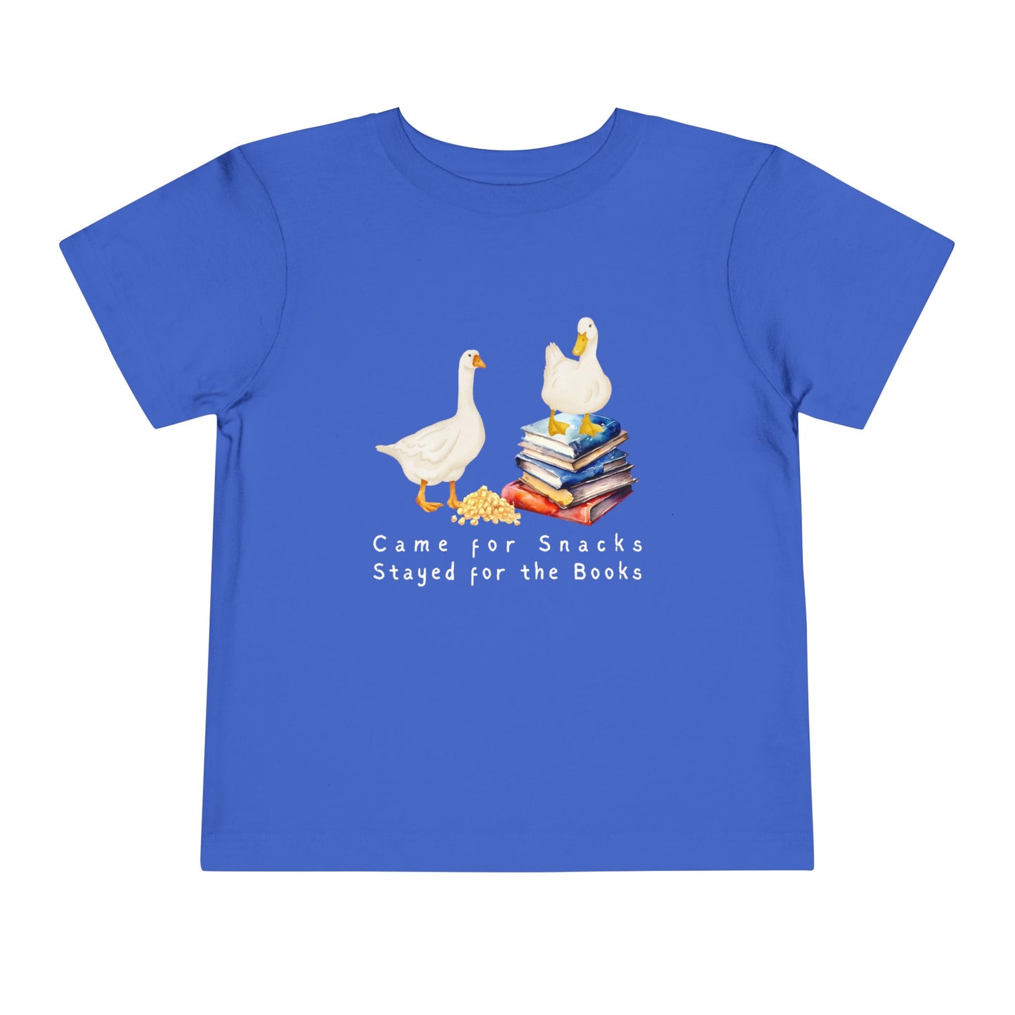 Toddler Came for Snacks Tee β Funny Book Lover Shirt for Kids