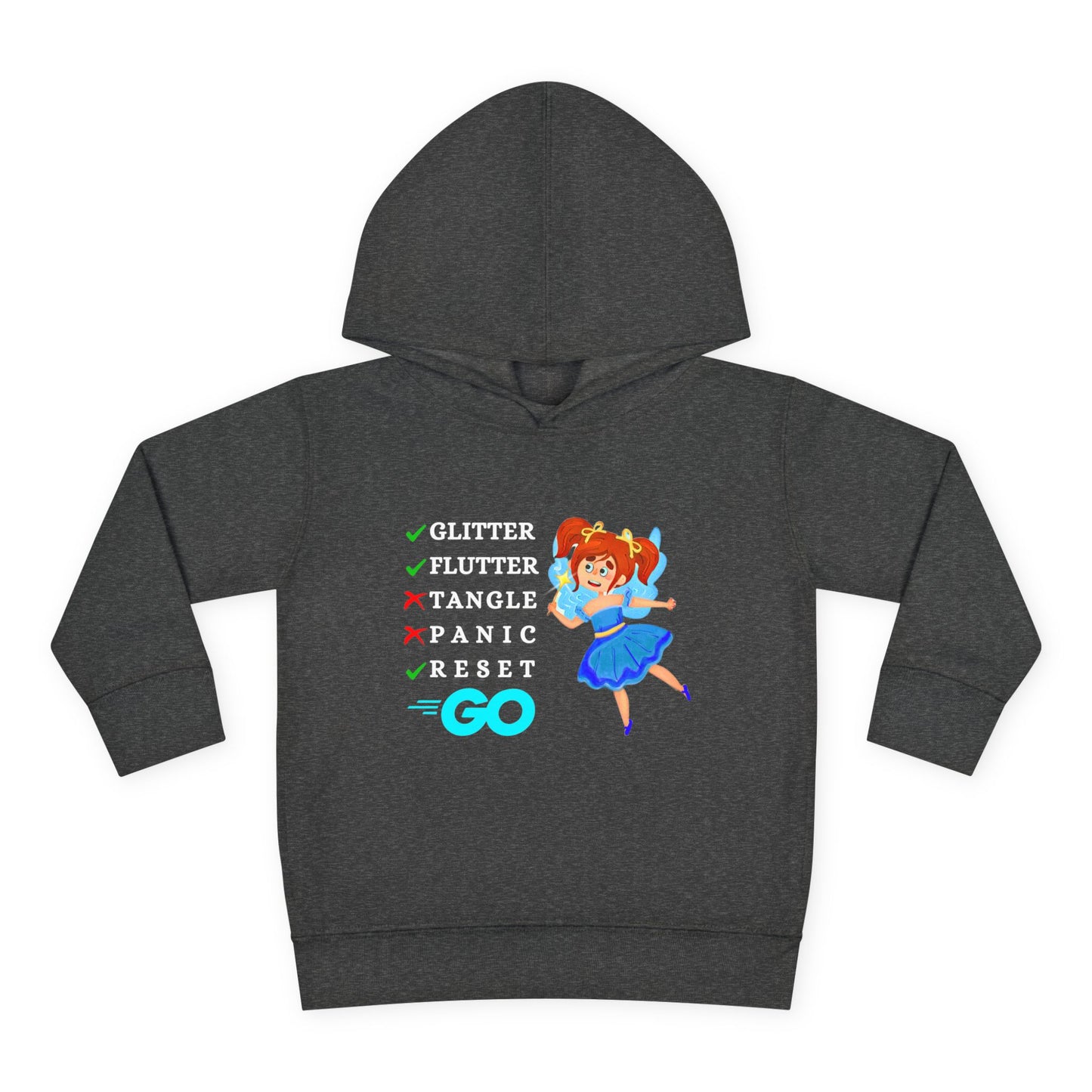 Toddler Glitter Flutter Go Hoodie – Fairy-Inspired Design